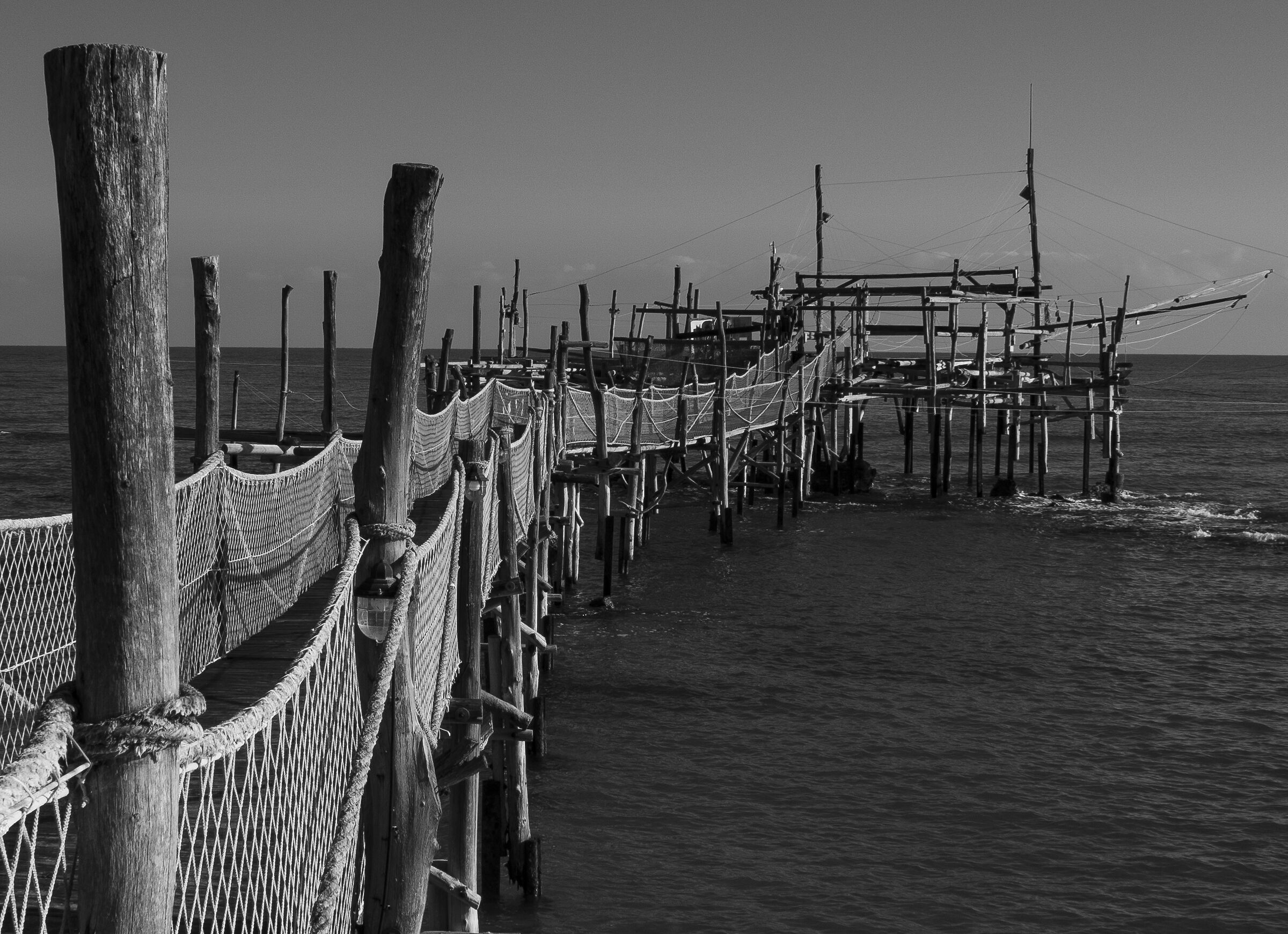 Trabocchi coast. Black and White Perspectives...