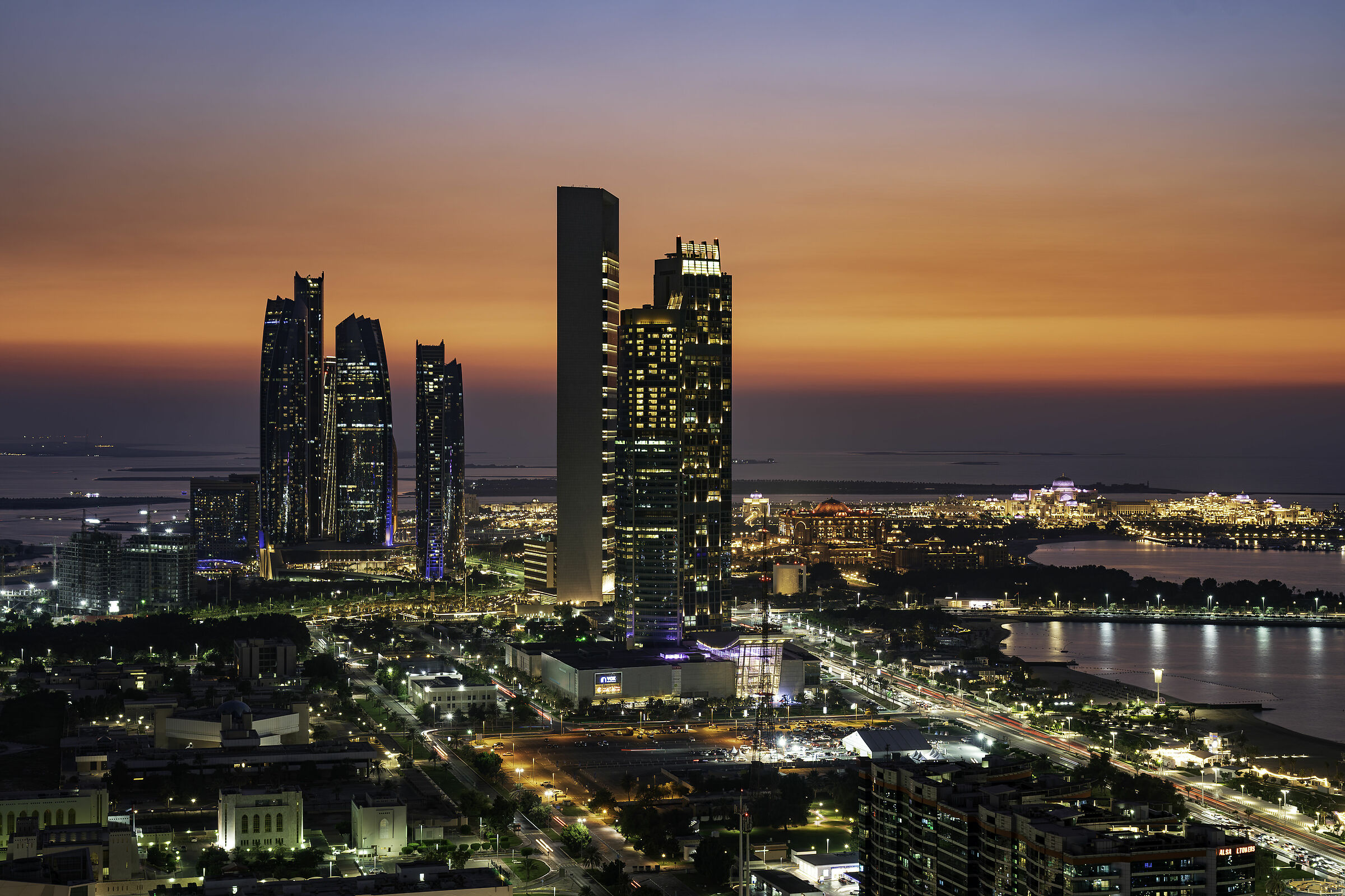 Abu Dhabi Nation towers and etihad towers...