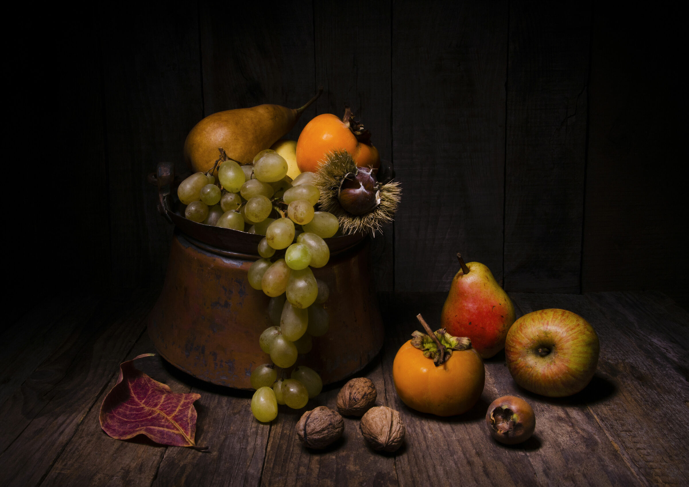 Autumn fruit... light painting...