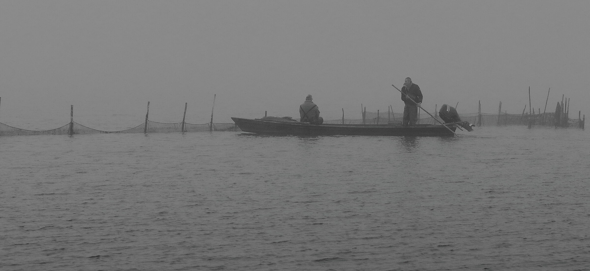 ...acqua, nebbia e duro lavoro, nelle valli del delta.....