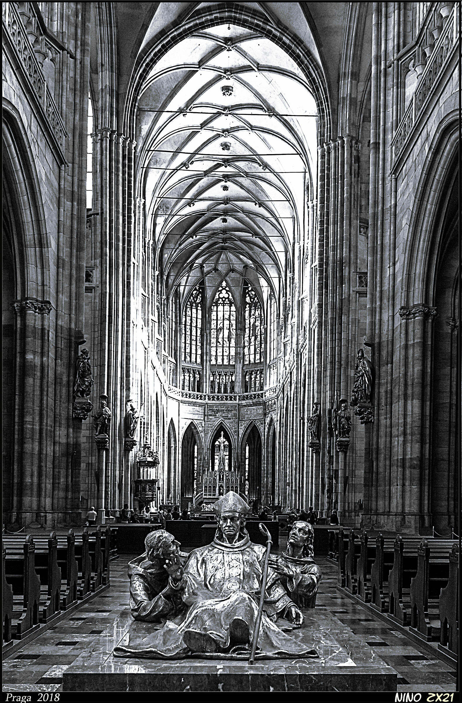 Interior Prague Cathedral...