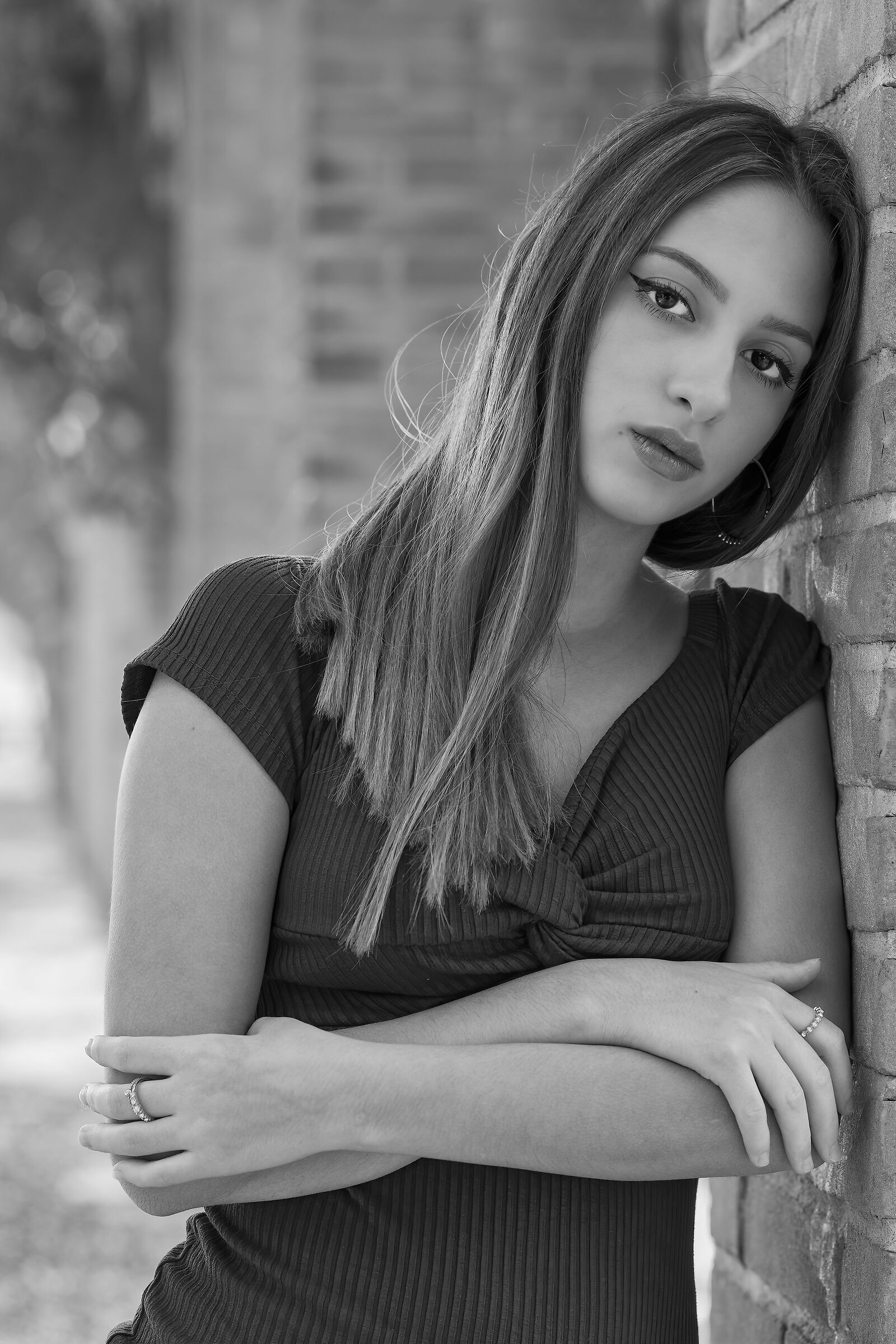 Another shot of Adela In B&W...