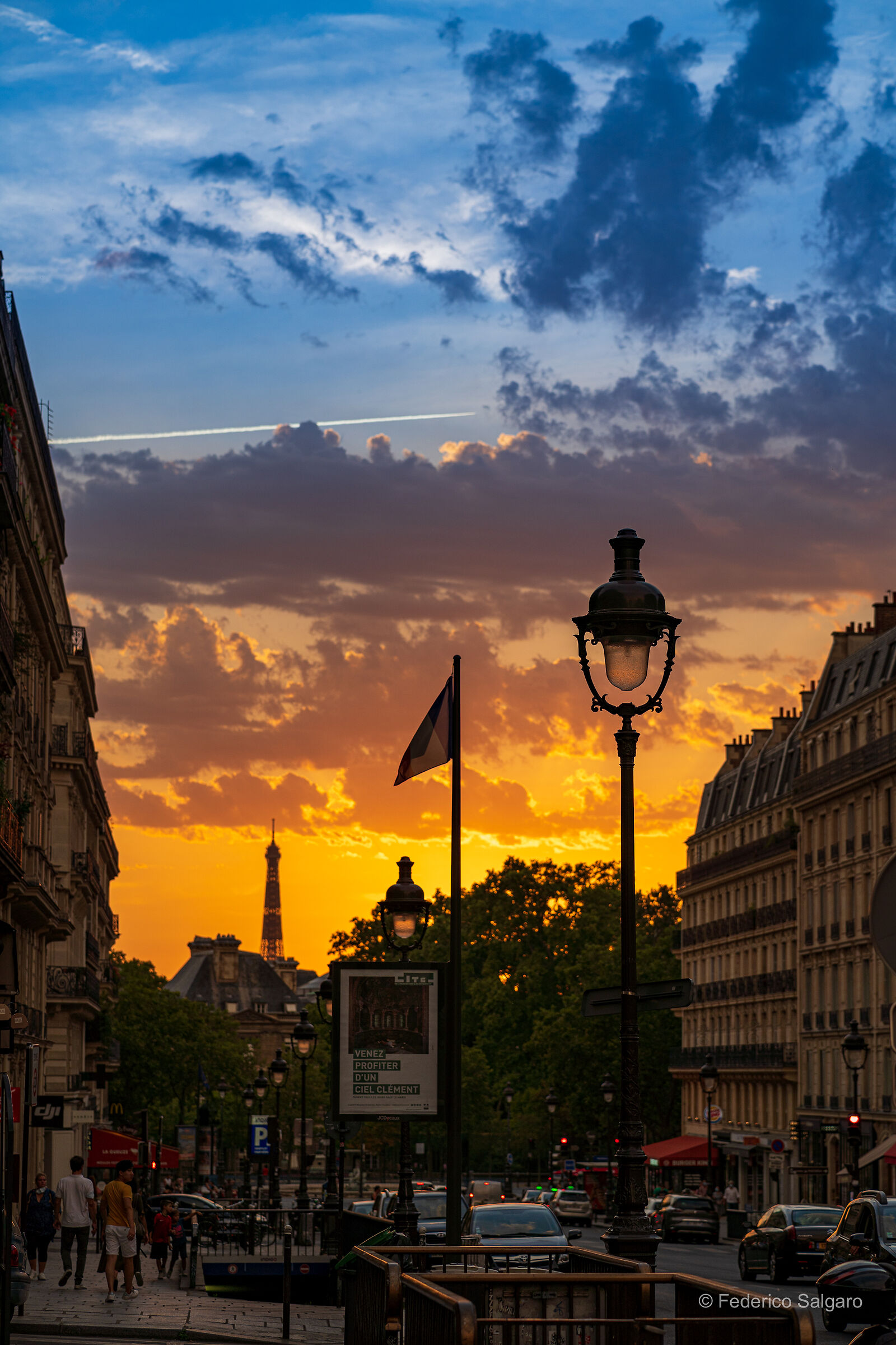 Sunset from the Pantheon of Paris...