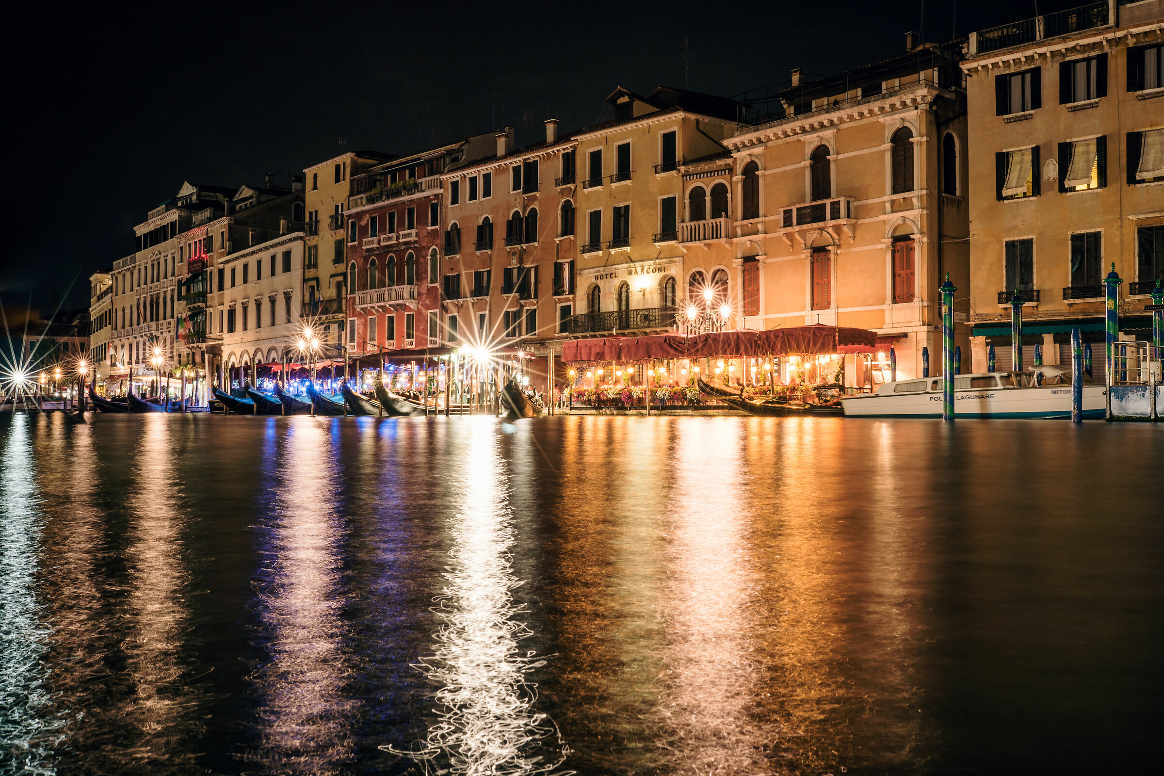in the evening on the Grand Canal...