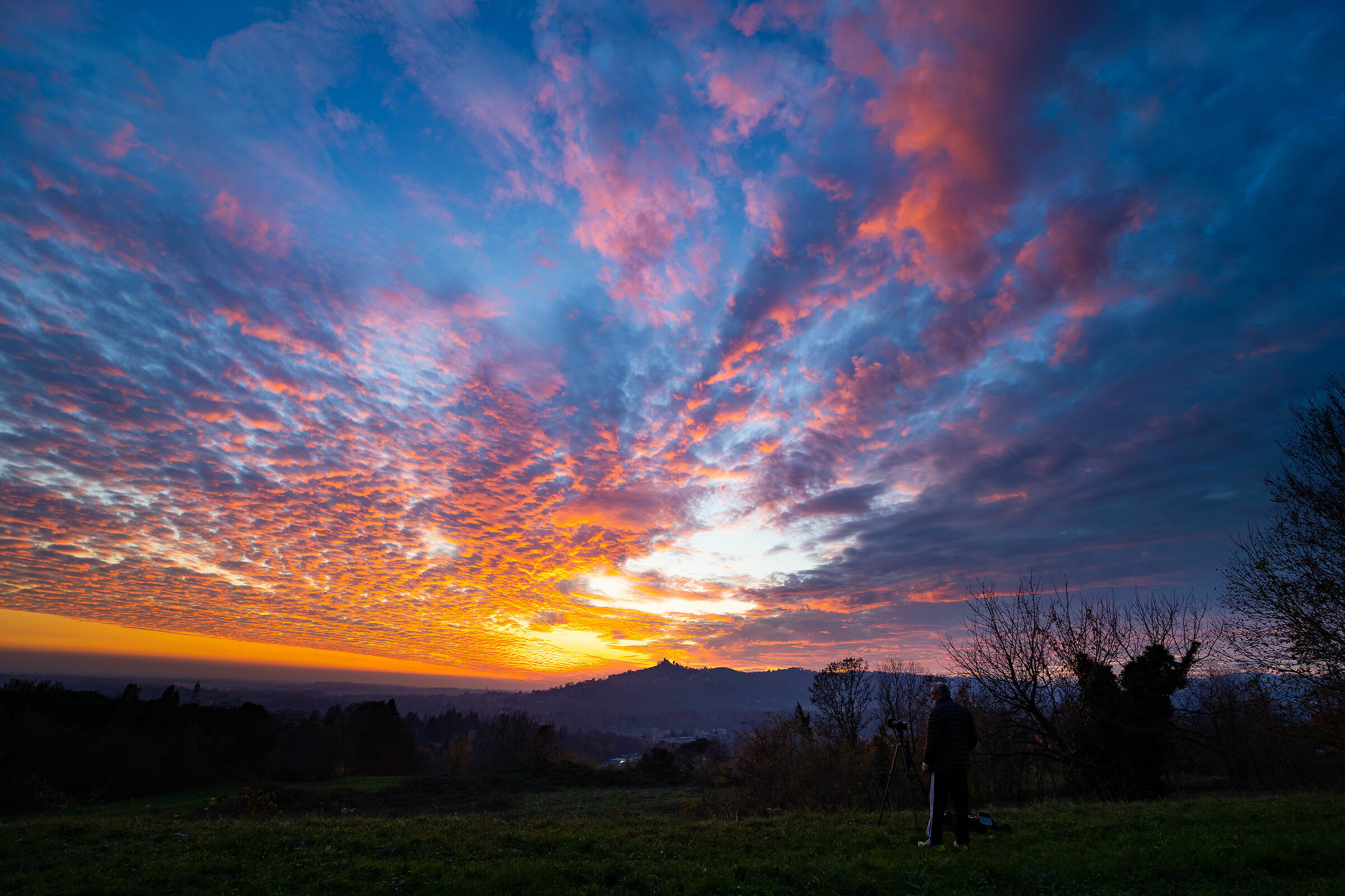 Sunset over Montevecchia...