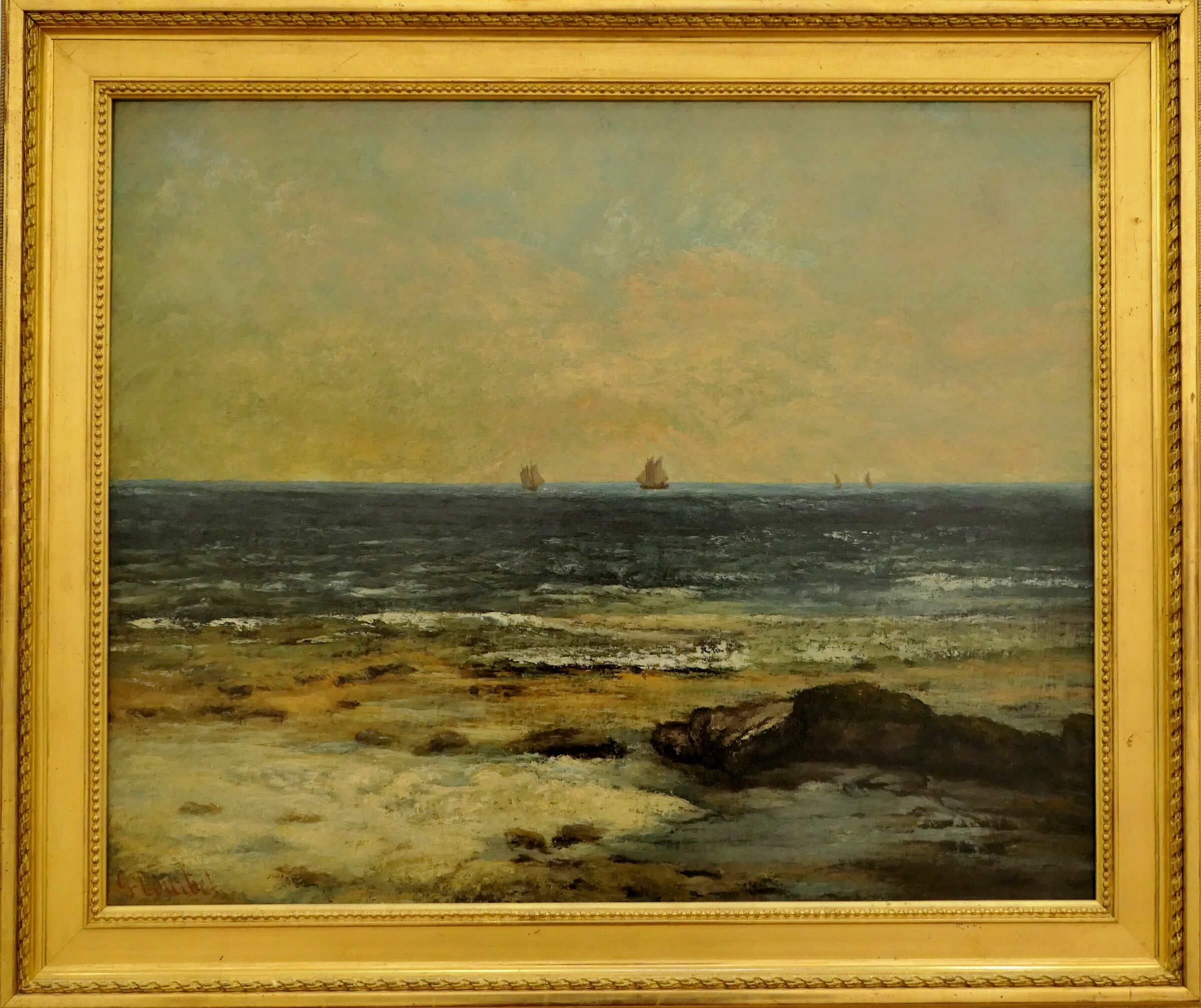 Gustave Courbet "La Riva del mare in Pavalas"...