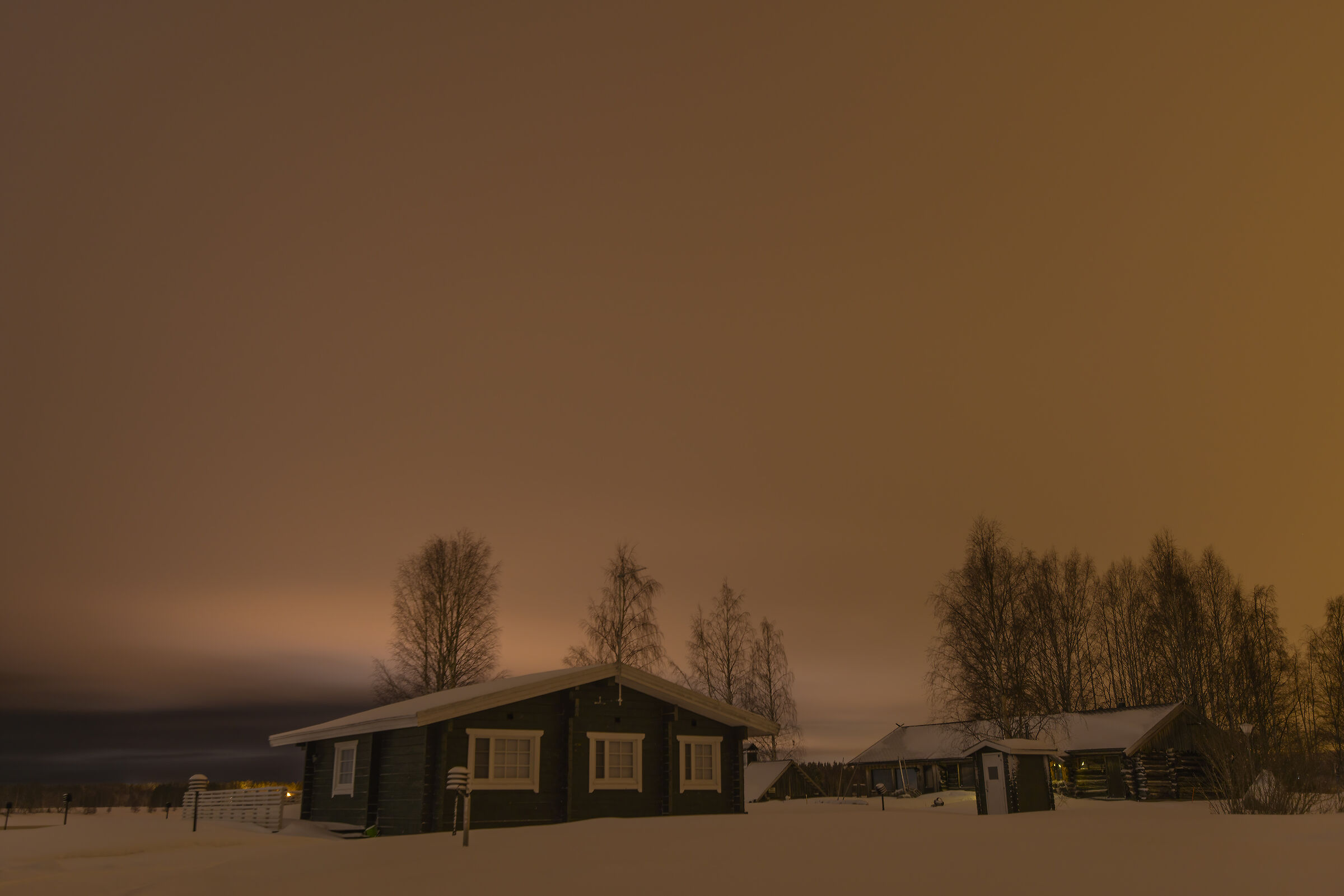 It's evening in Lapland...