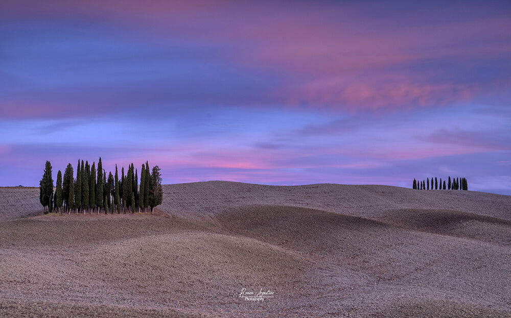 Tramonto in Val D'Orcia...