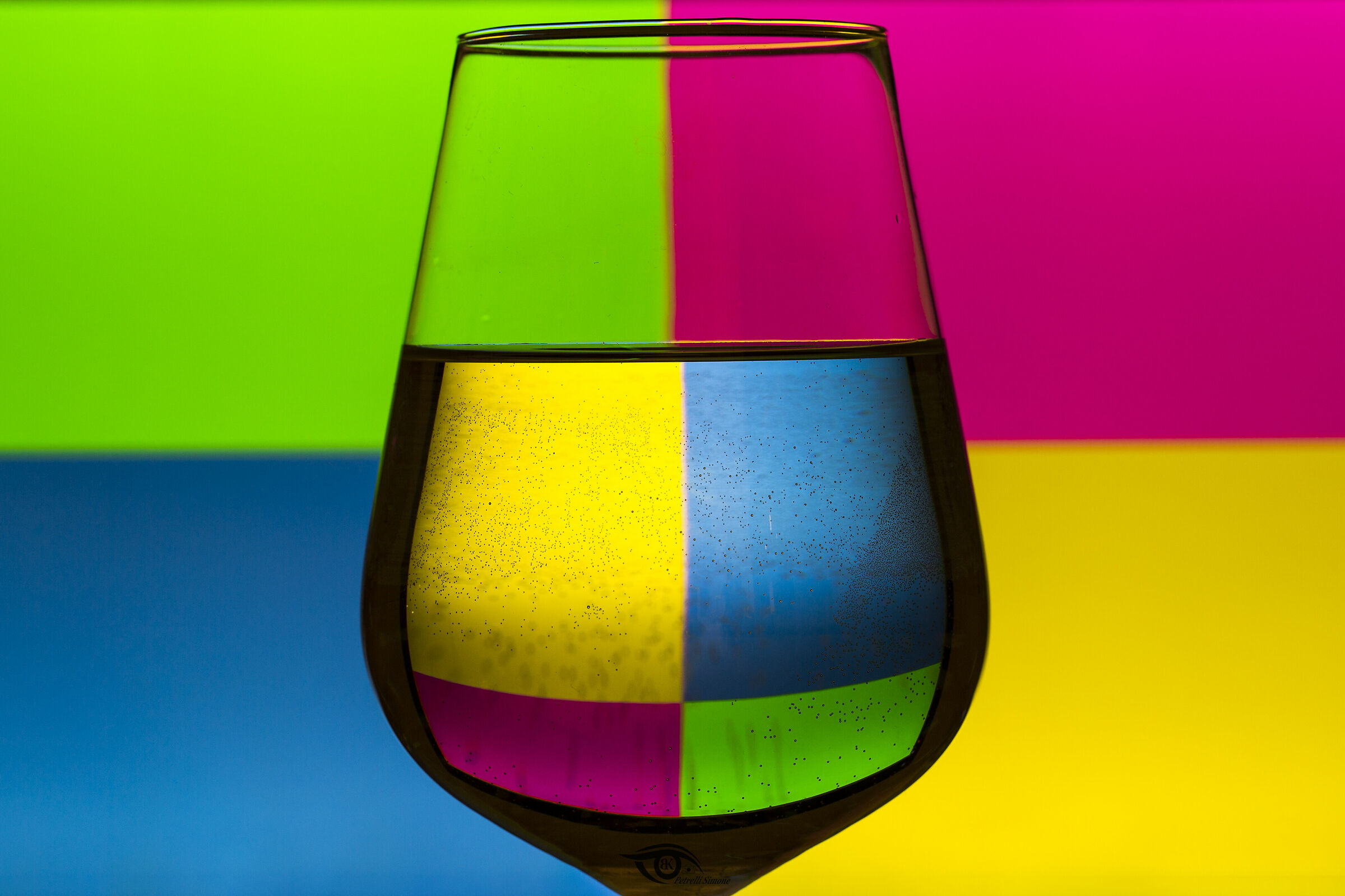 bicchiere di colori...