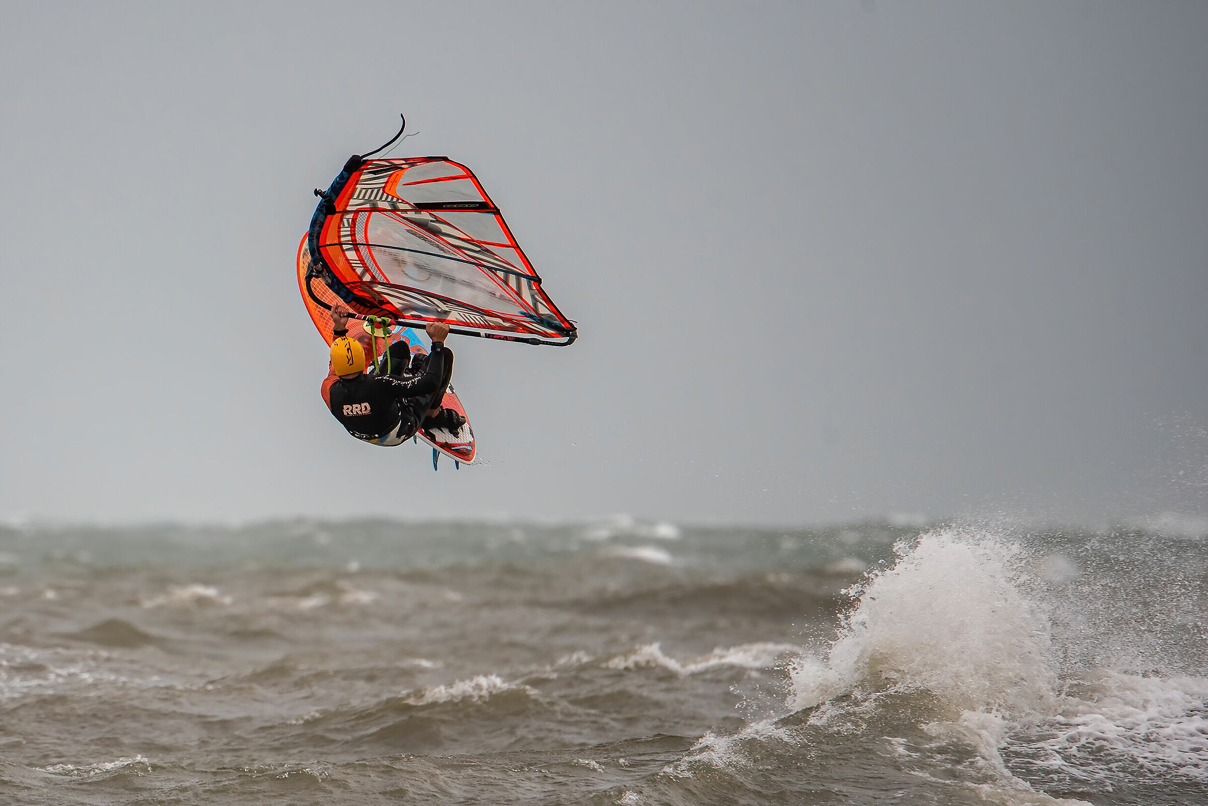 Wind surfing in the Gulf of Follonica....