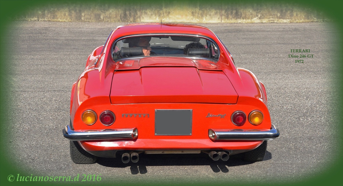 Ferrari Dino 246 GT 2° Serie 1971... vista posteriore...