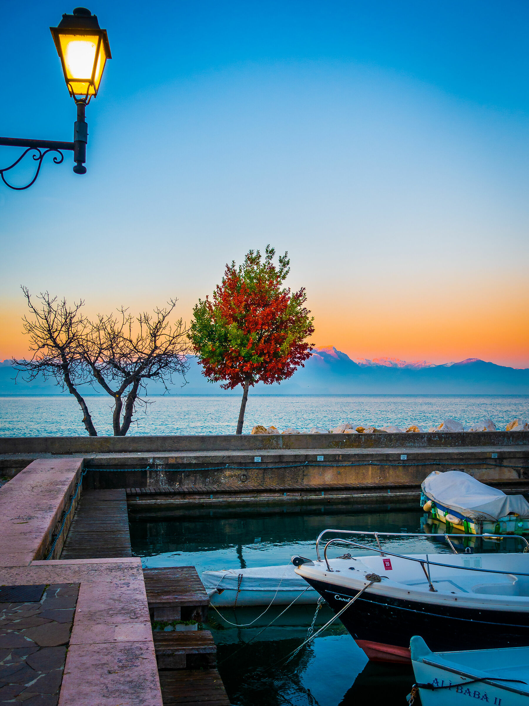 Sunset over Lake Garda...
