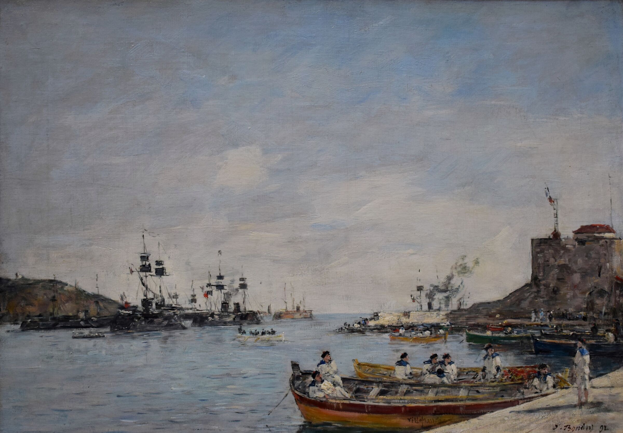 Eugène Boudin "Villefranche Harbour" (1892)...