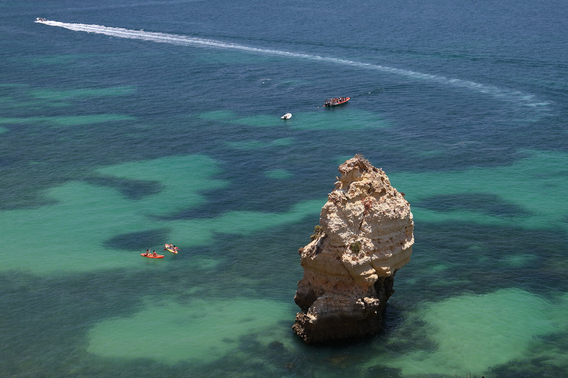 Coastline near Marinha Beach...
