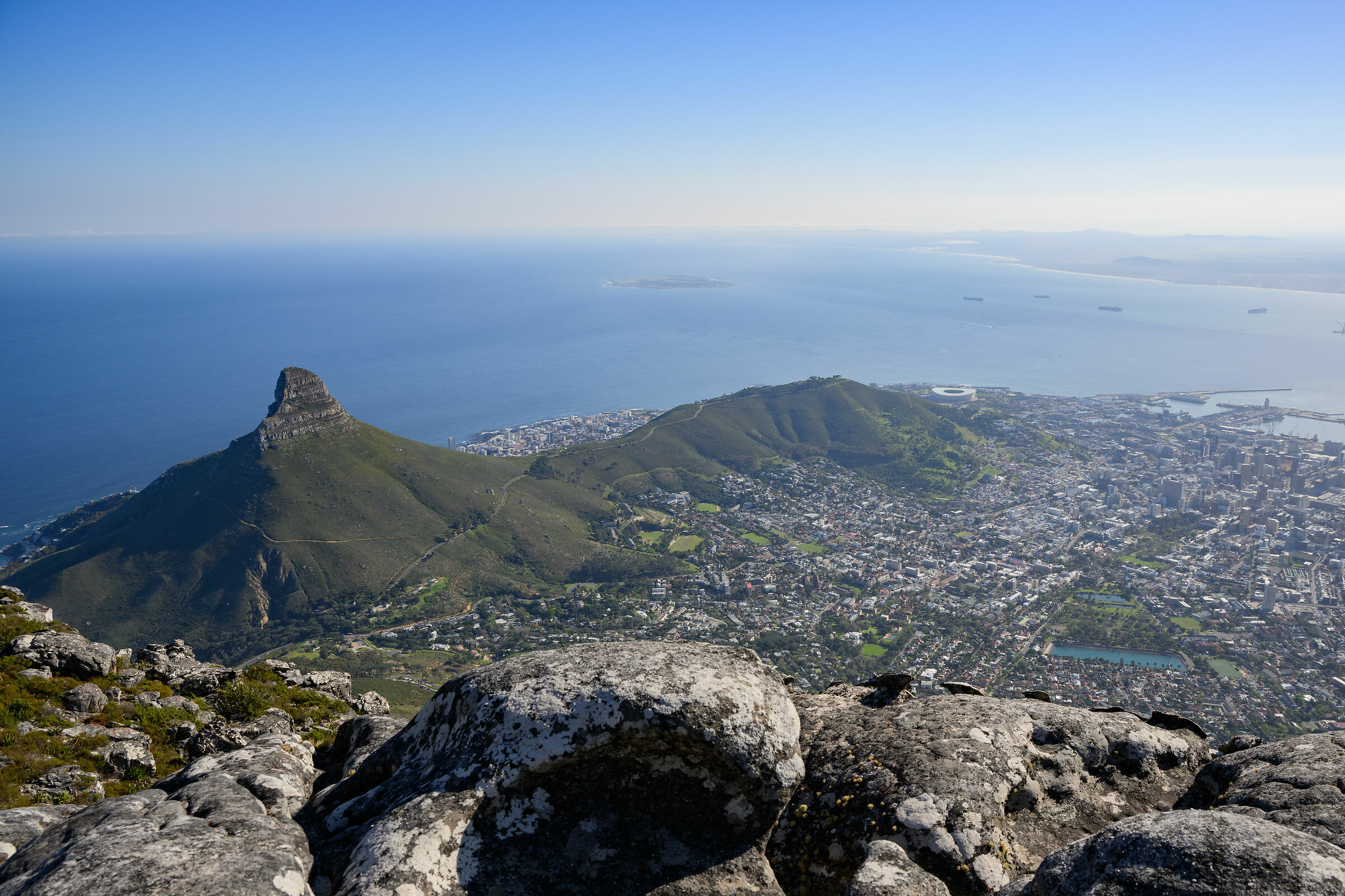Cape Town from Table Mountain...