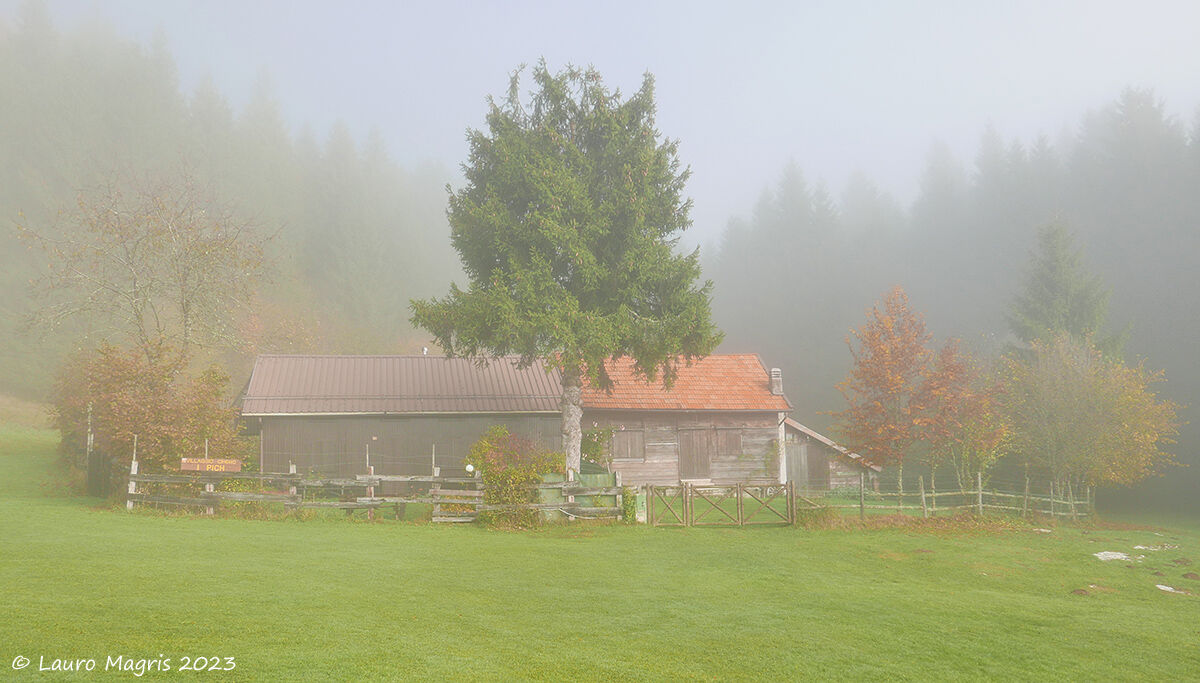 Villaggio Ai Pich avvolto dalla nebbia...