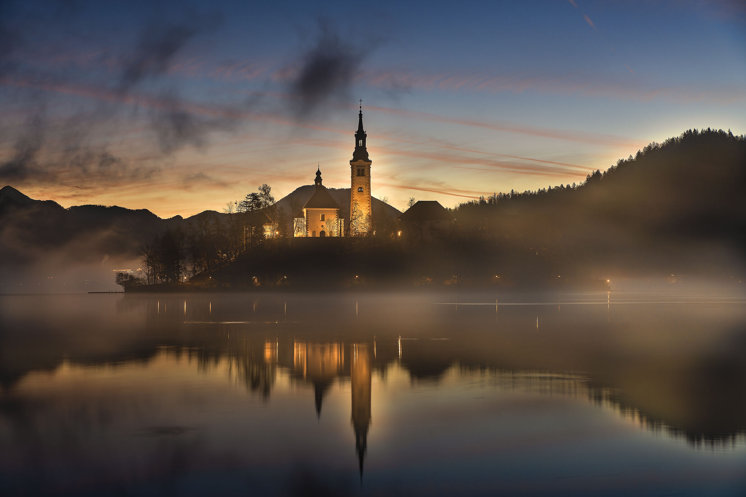 Sunrise in Bled...