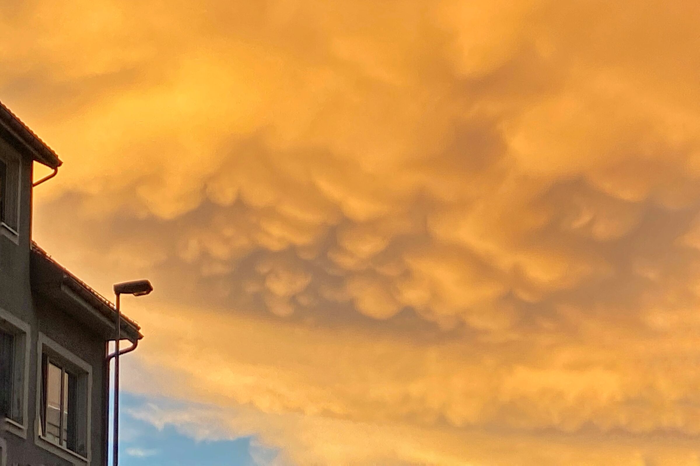 'Mammatus' clouds at sunset, Ste-Croix (VD) - Switzerland...