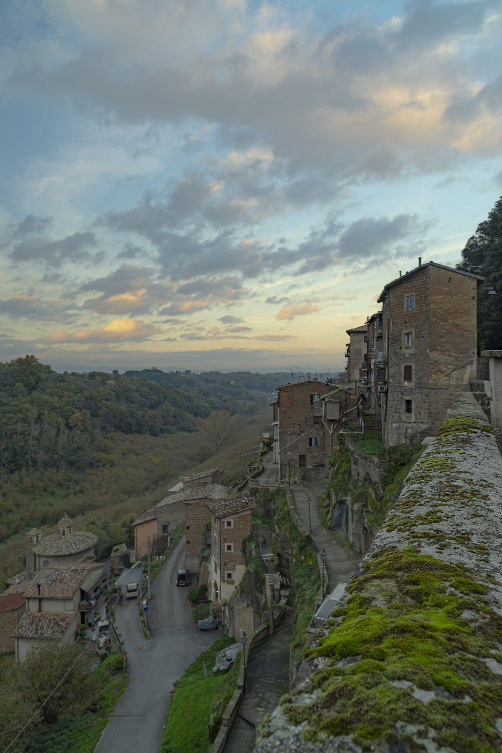 View of the north valley towards the Tiber of Vignanello...