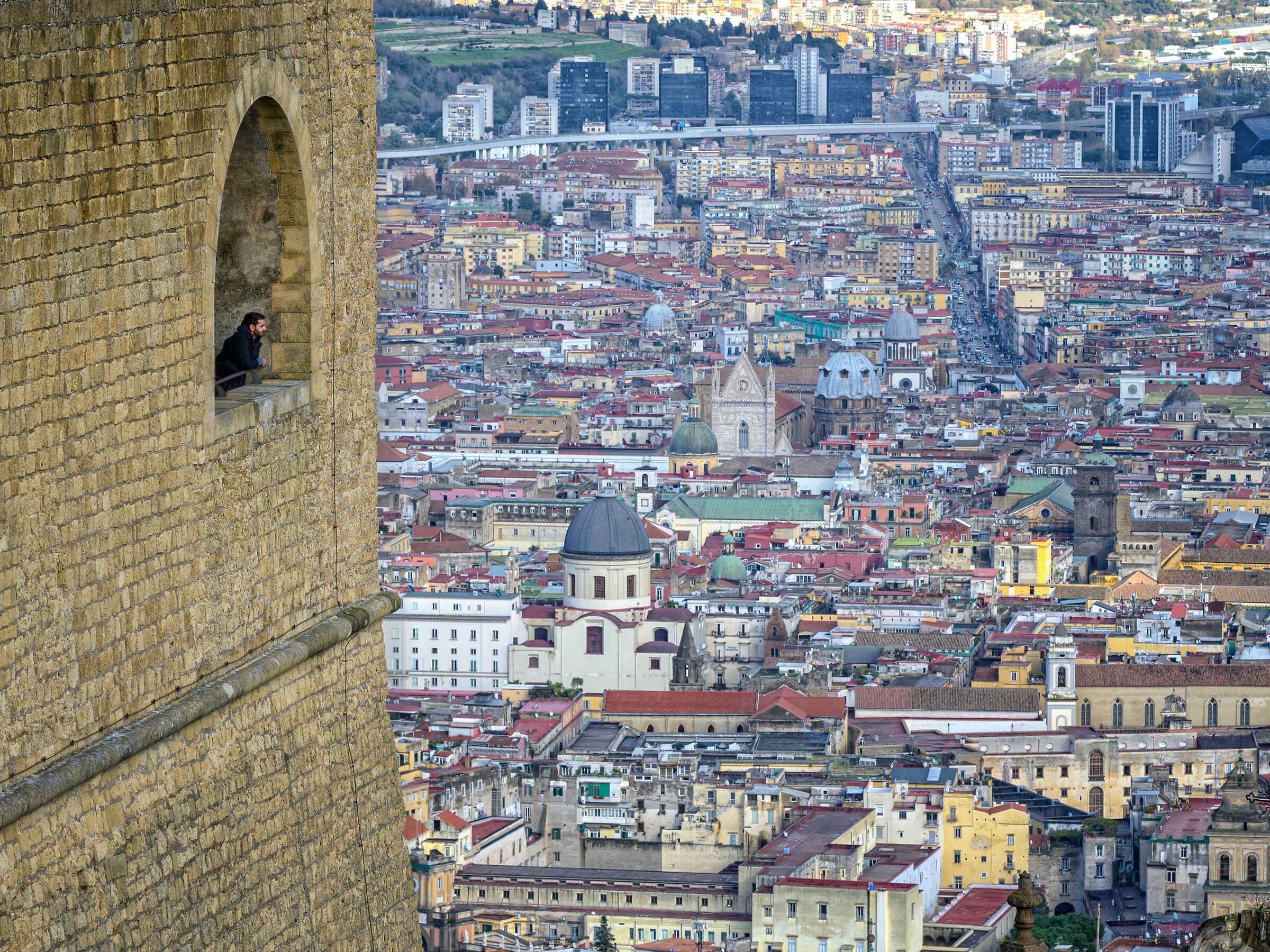 A look at the city - Castel Sant'Elmo Naples...