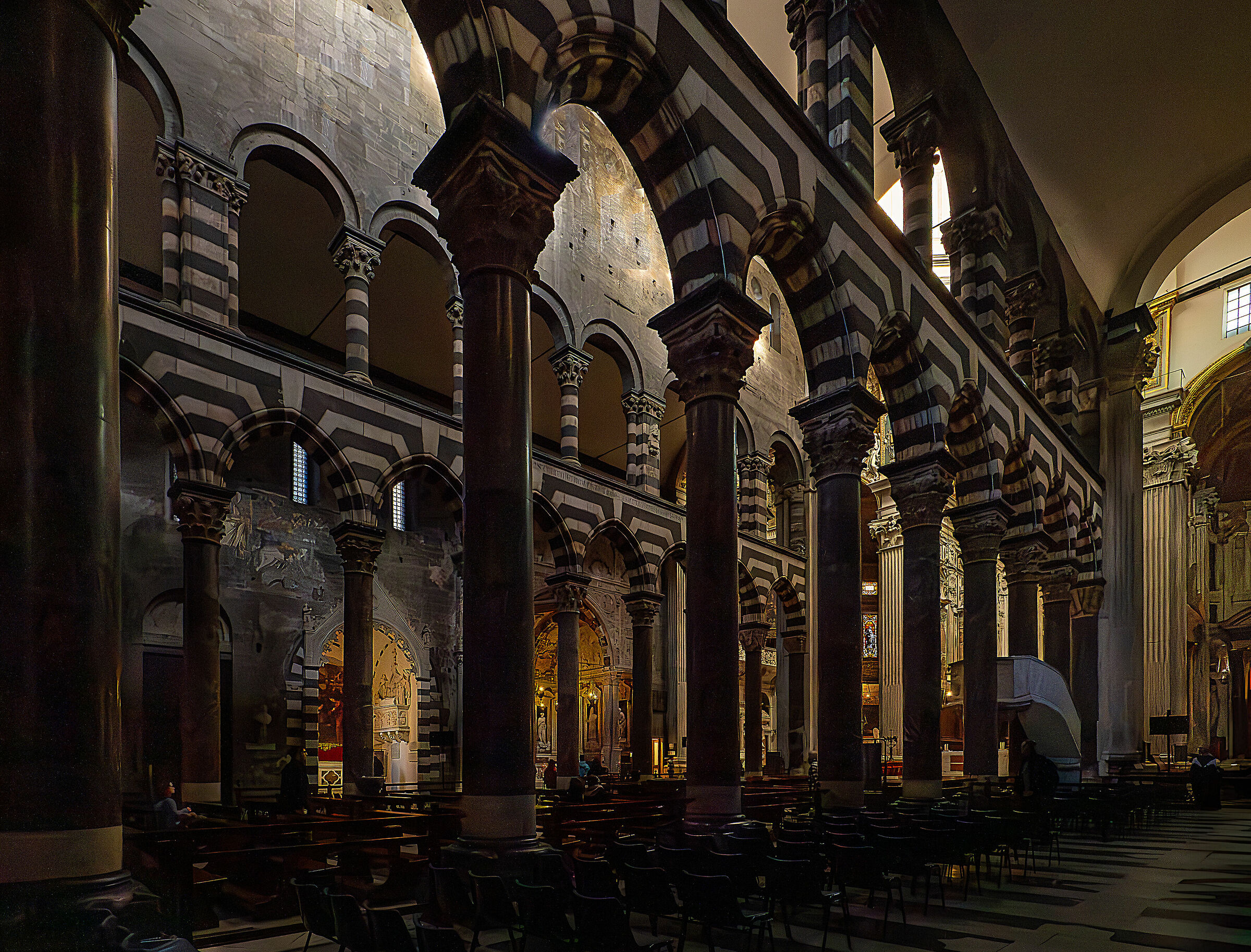 Genoa - Cathedral of San Lorenzo . Internal...