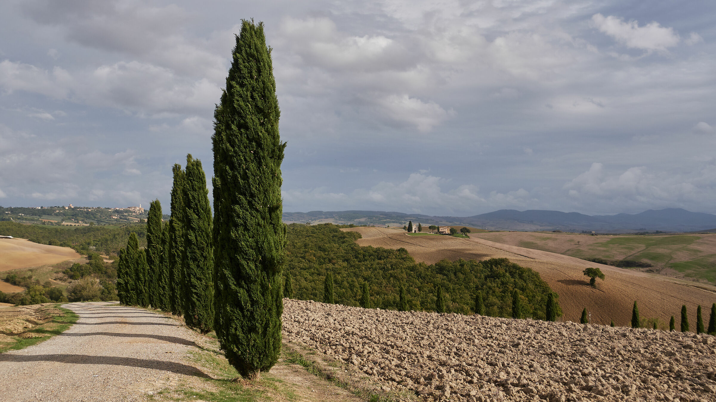 On the way to Pienza...