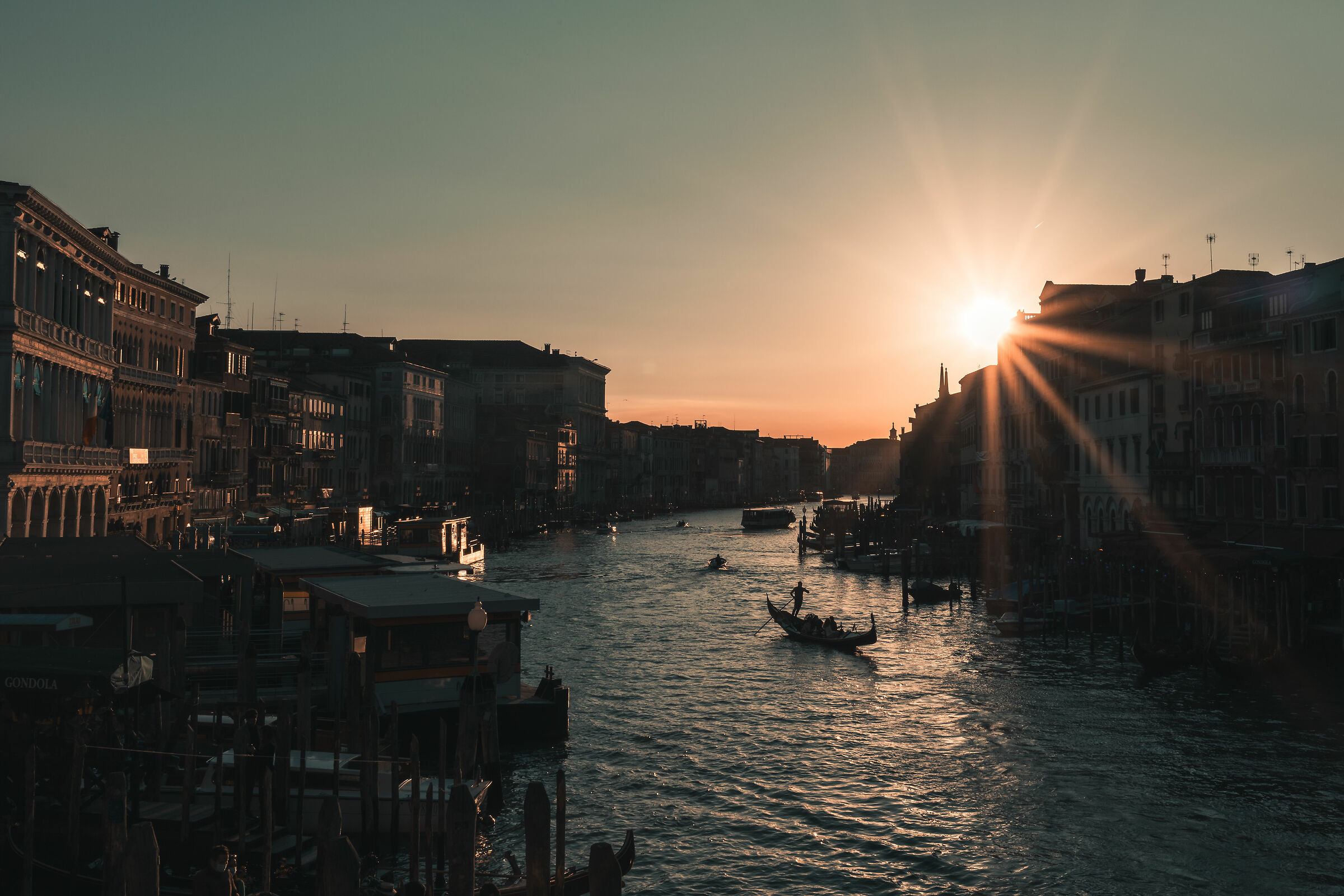 Sunset on the Grand Canal...