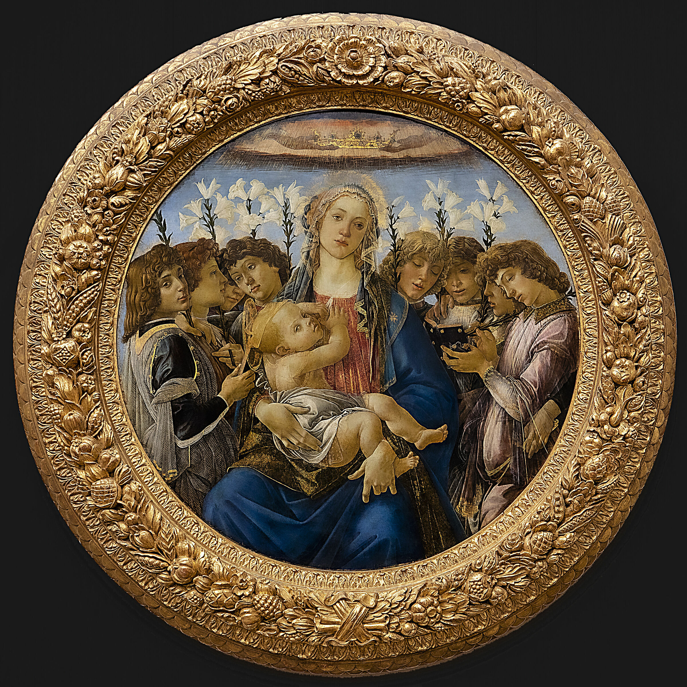 Maria con il bambino e il canto degli angeli-Botticelli...