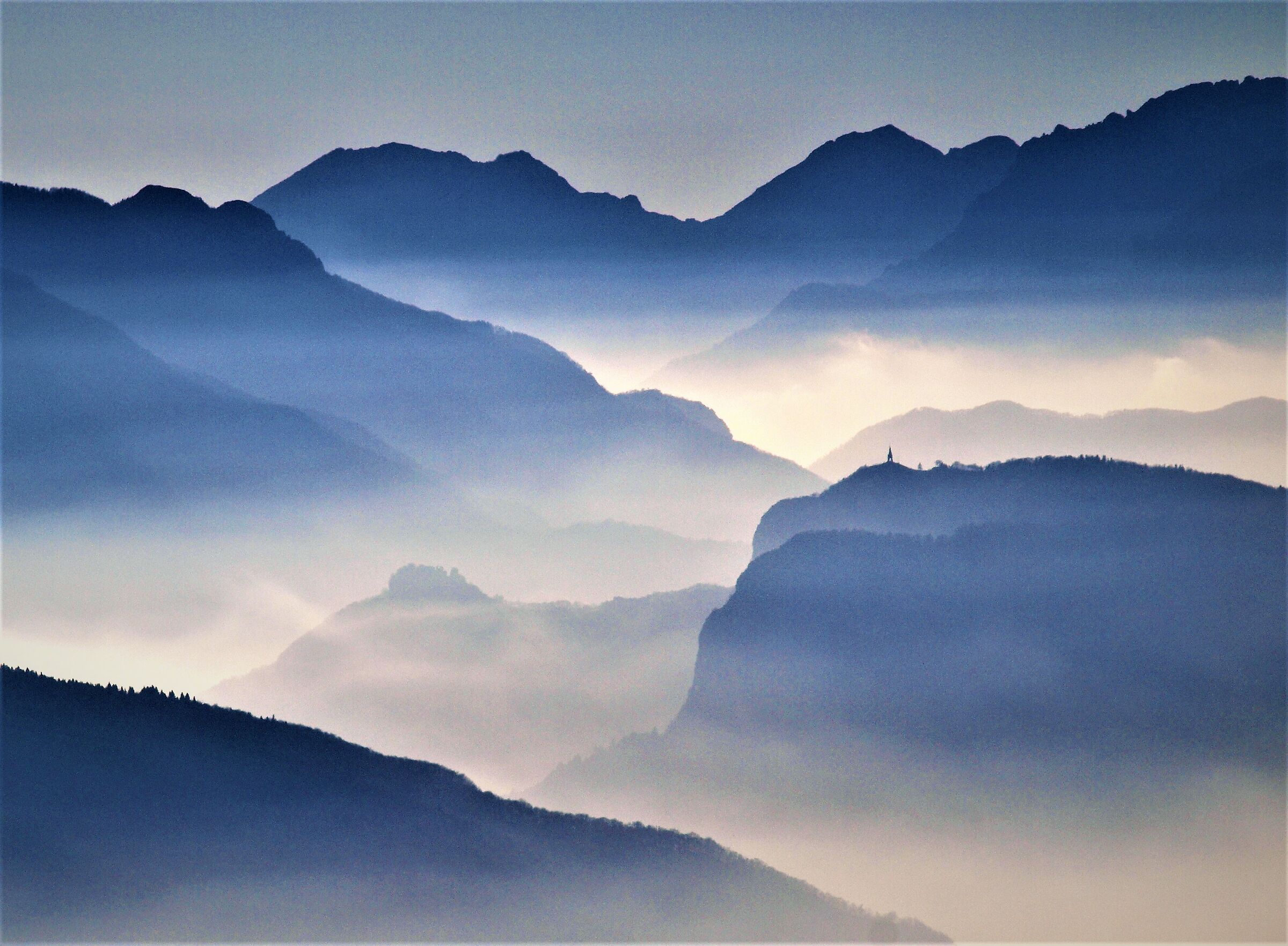 Fog from the Asiago plateau....