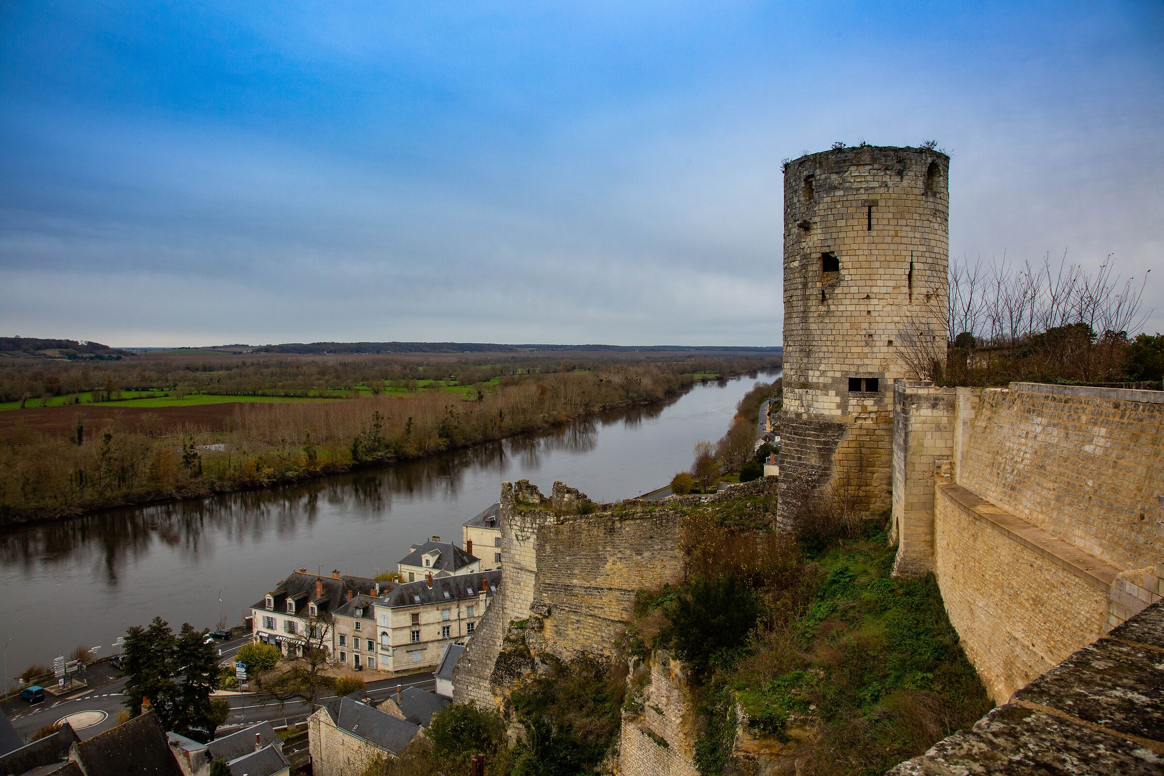 View from Chinon Castle ...