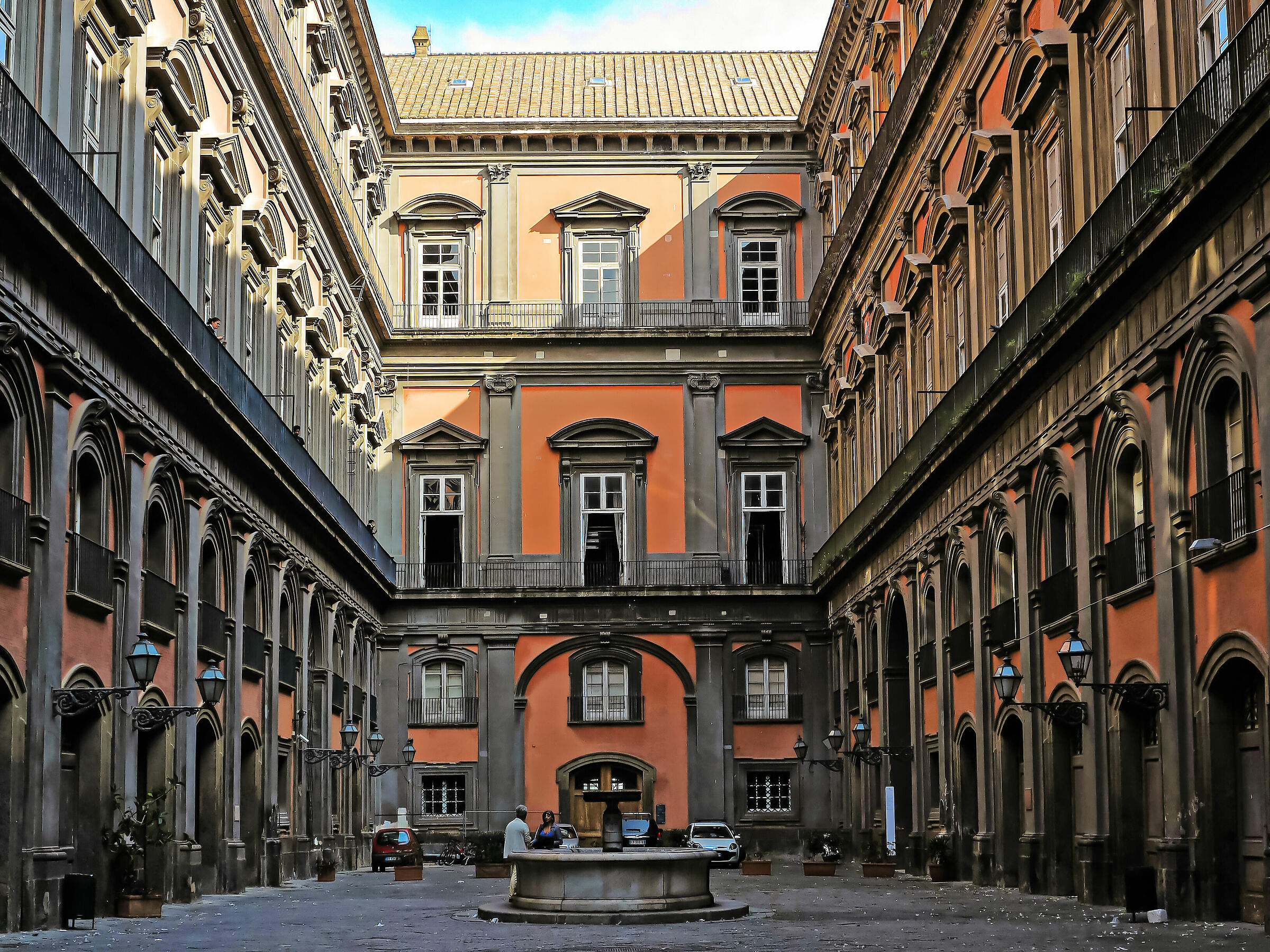 A courtyard of the Royal Palace - Naples...