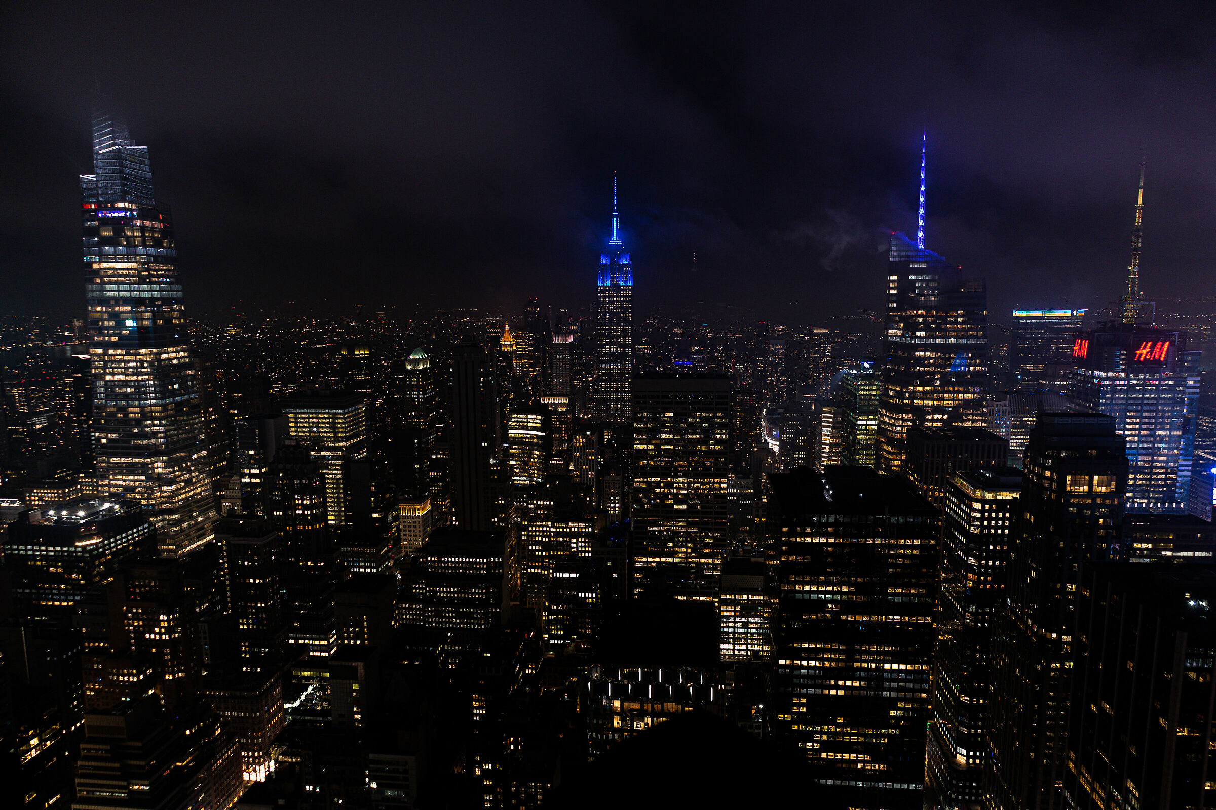 view from the Top of the Rock ...