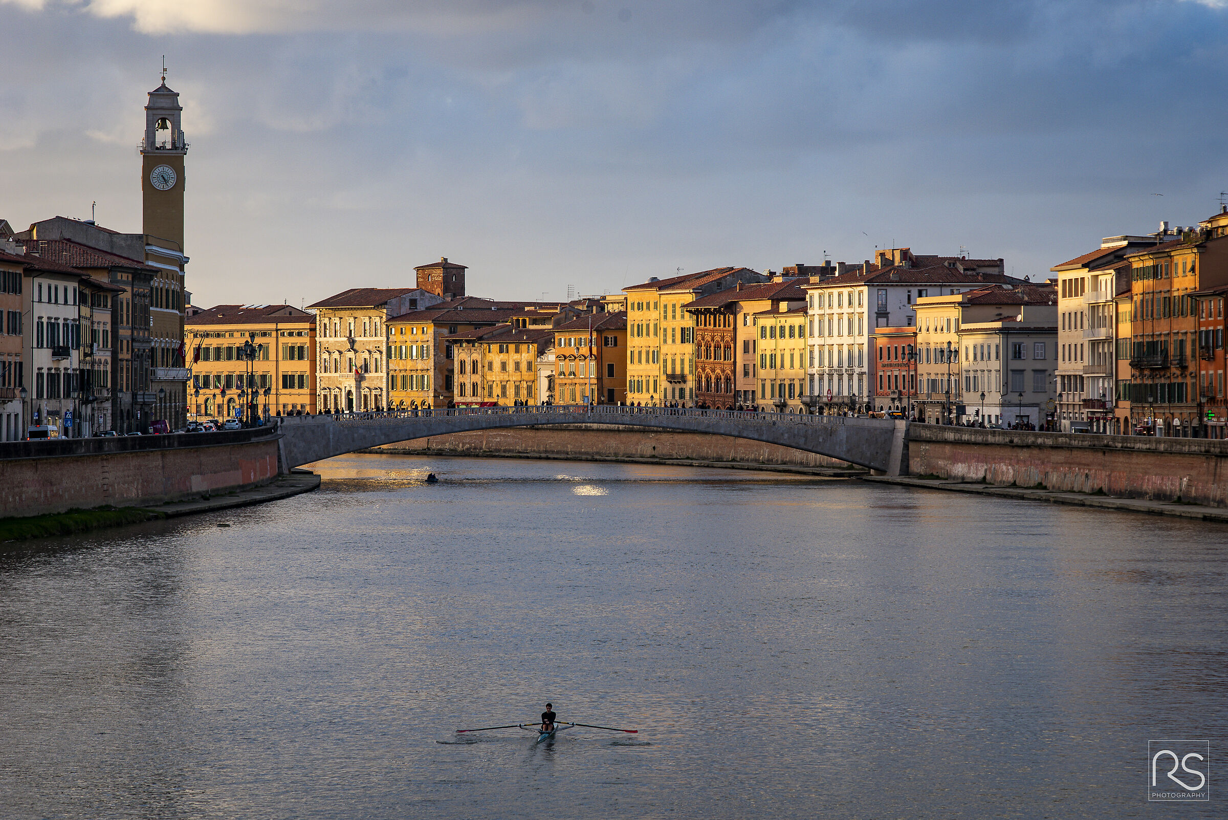 Sunset on the banks of the Arno...