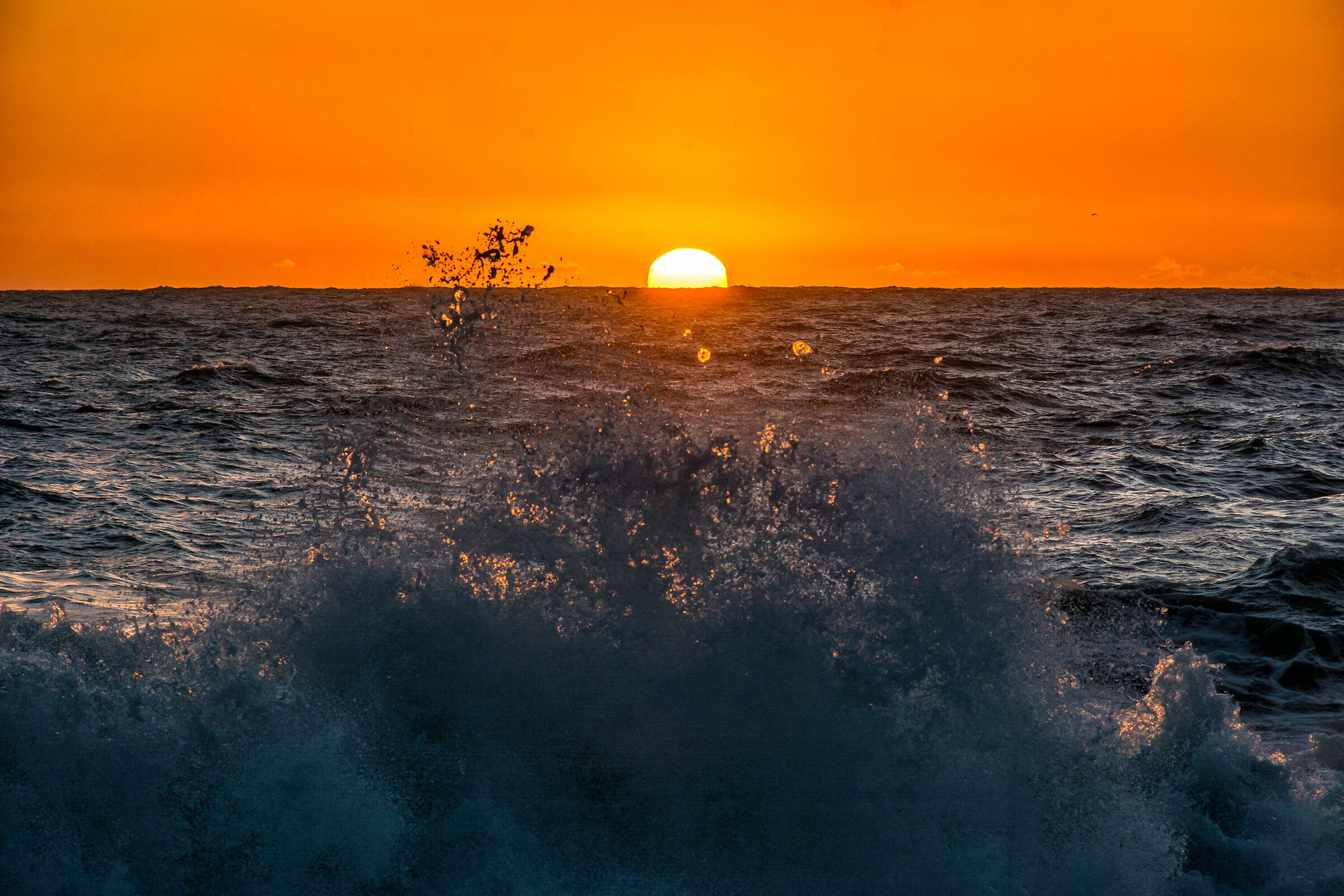 Sunset in the spray...