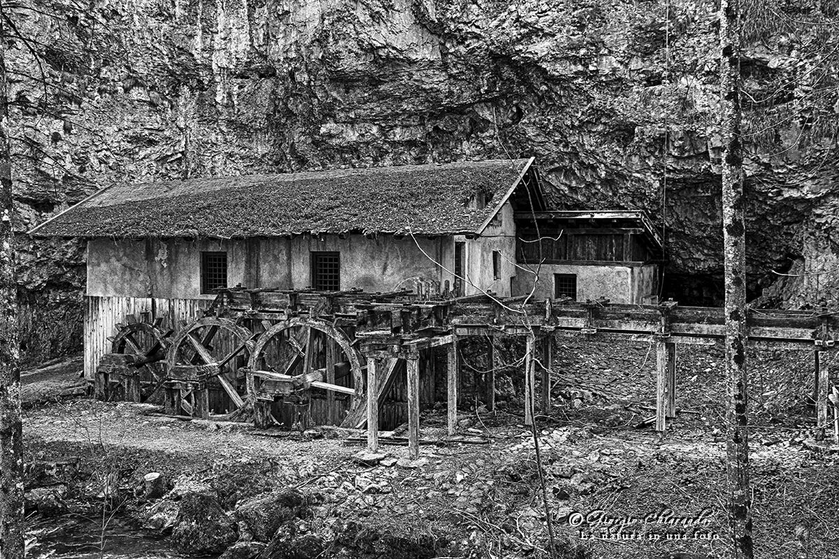 Old sawmill (canyon rio Sass della Val di Non)...