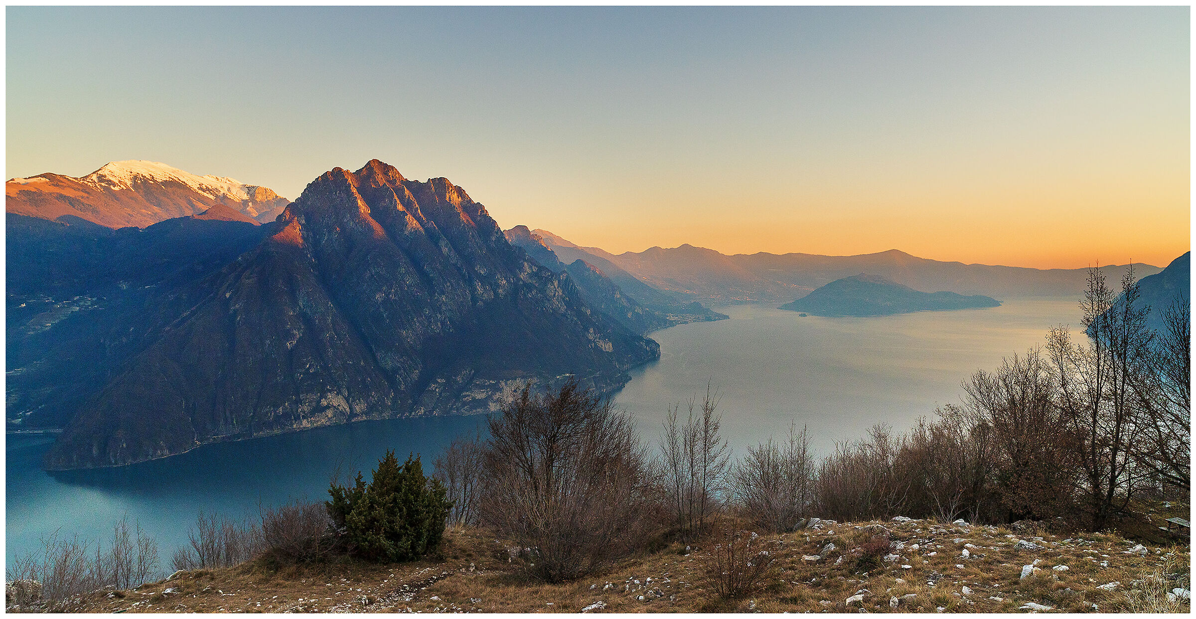 The view of Lake Iseo...