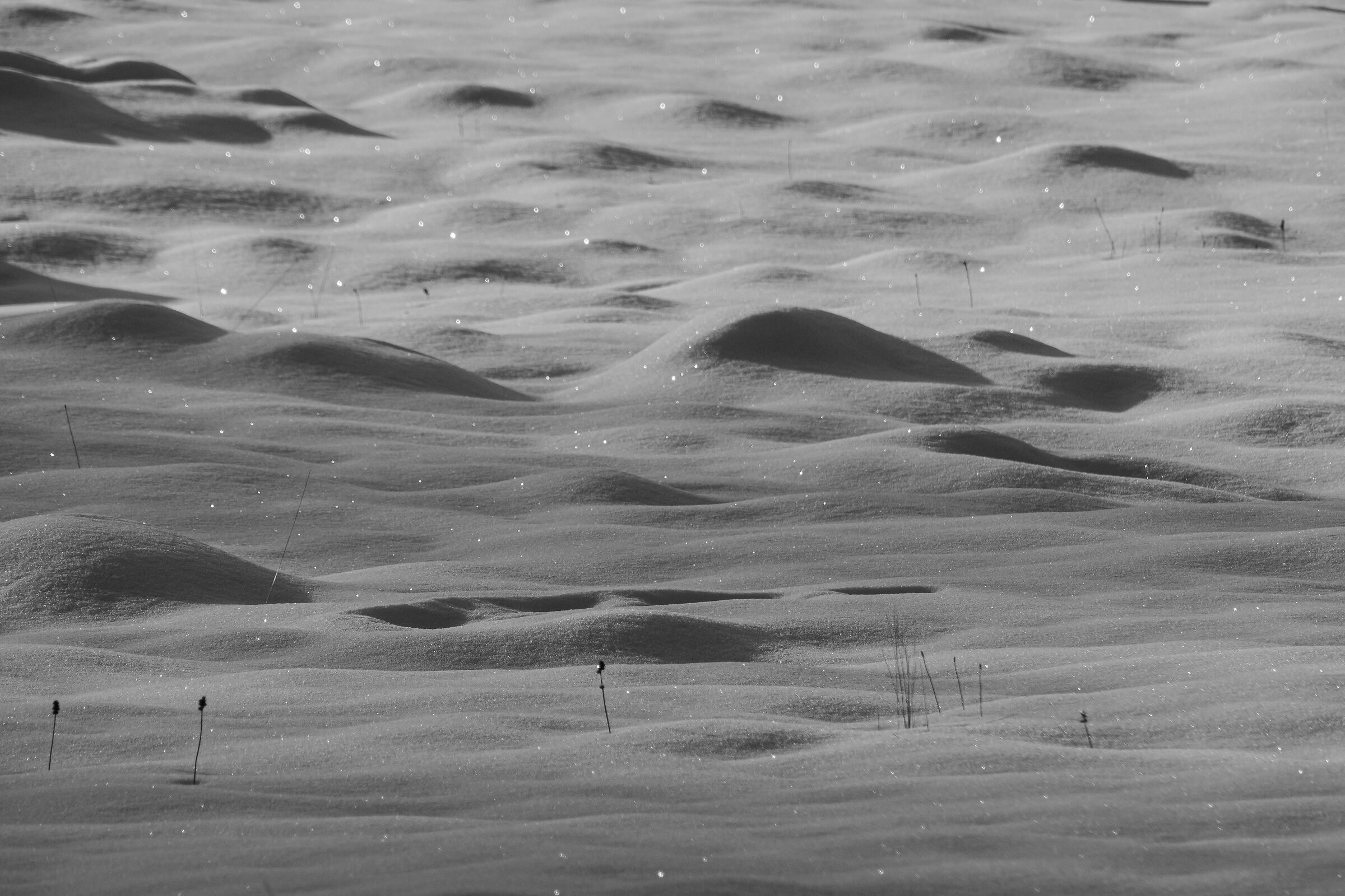 Snow dunes...