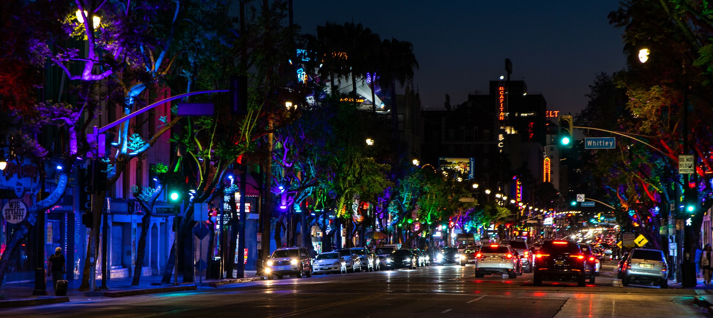 Le luci di Hollywood Boulevard...