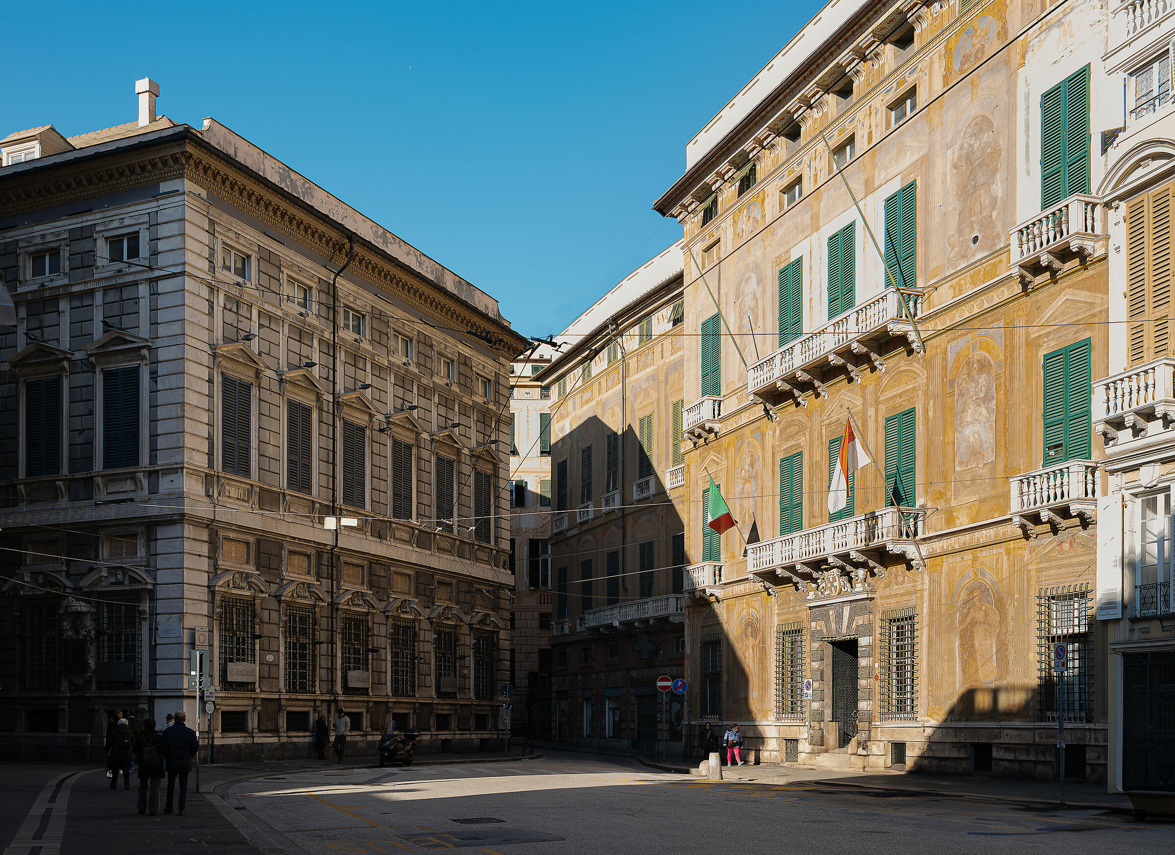 Genoa - Piazza Fontane marose - Glimpse...