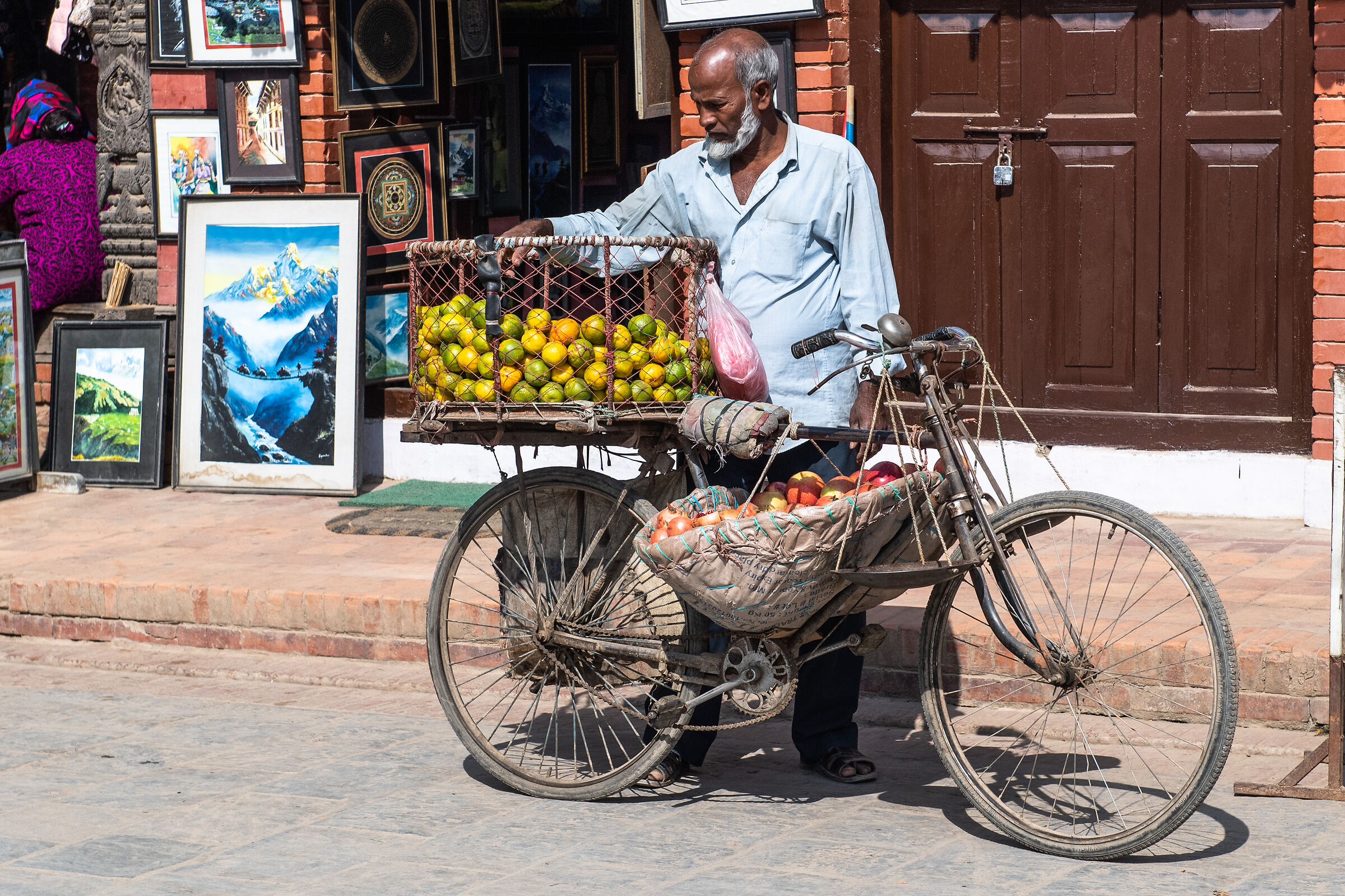 street vendor Nepal...