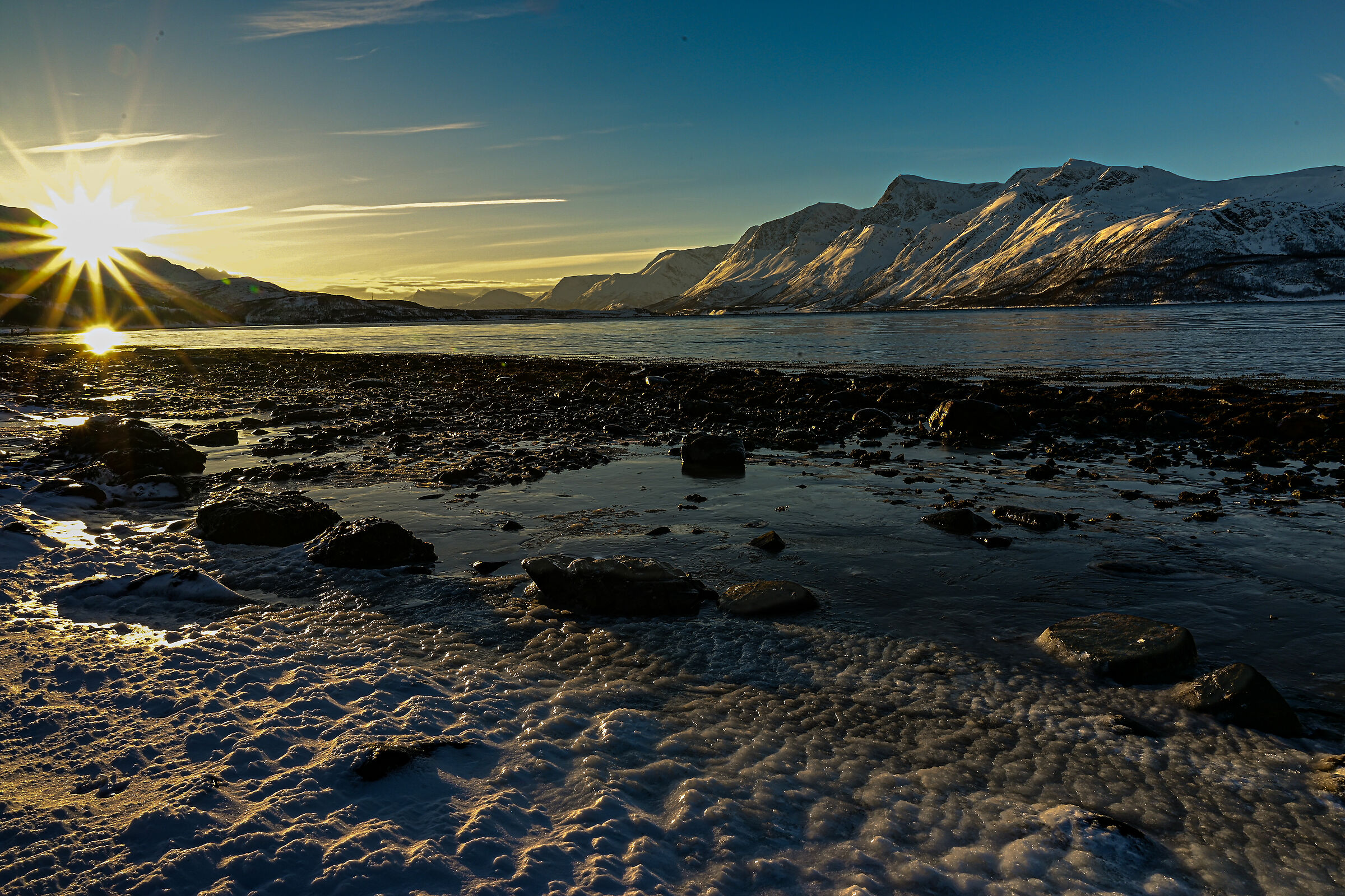 sunrise in the fjord...