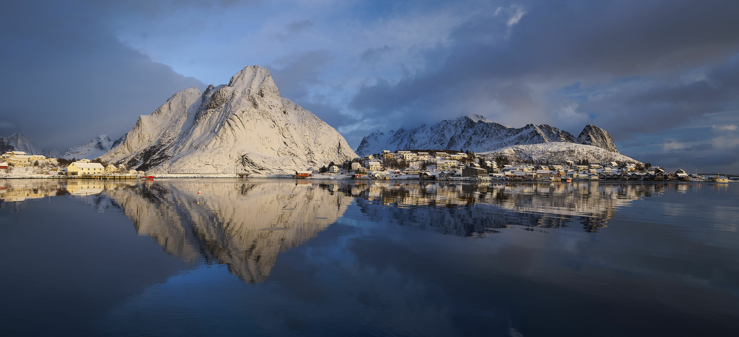 Reflections at Reine Bay...