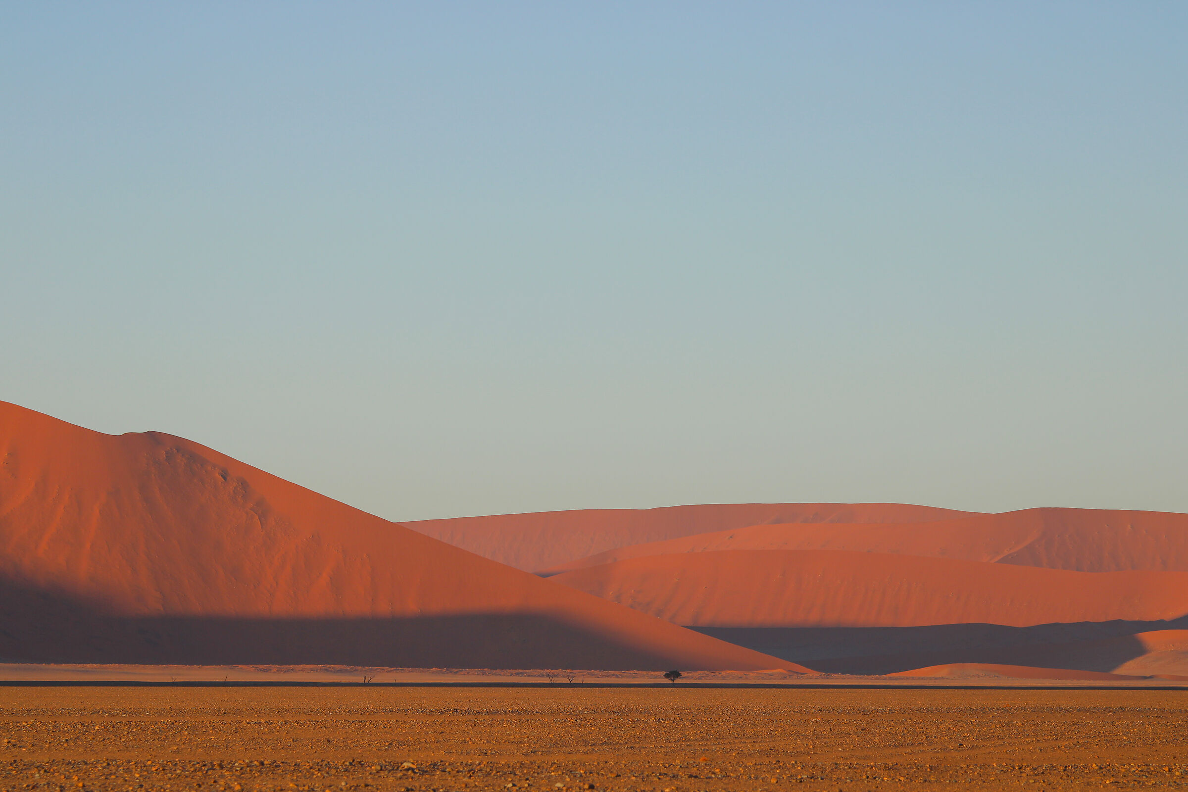 The first dunes of Sossusvlei...