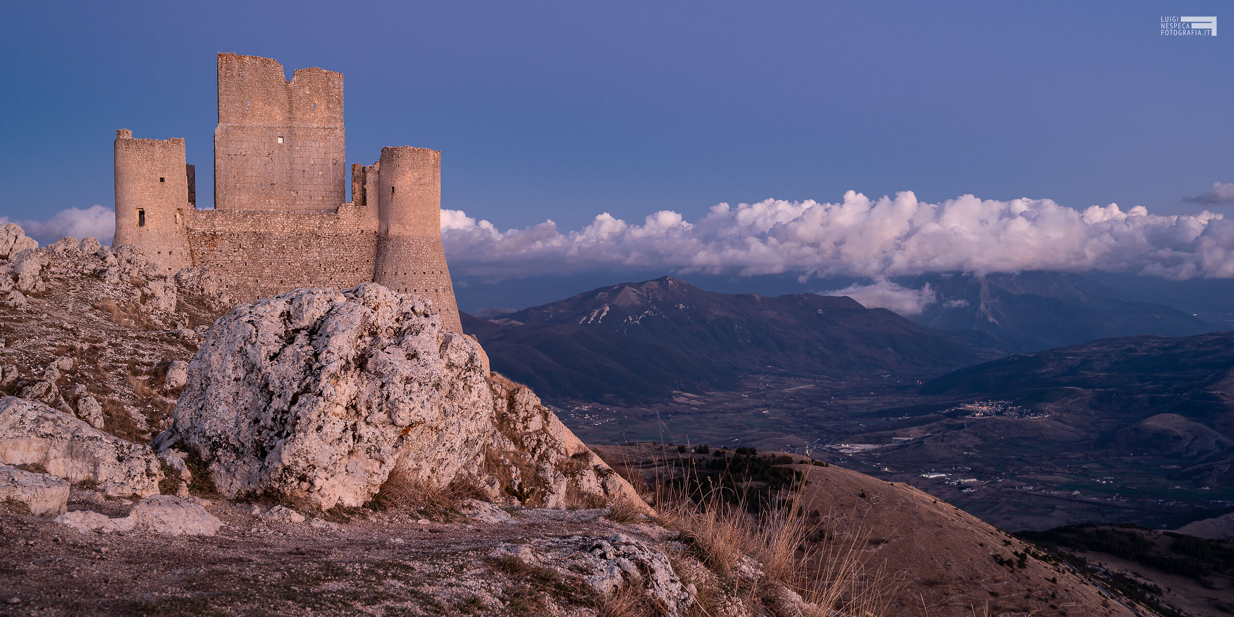 The castle of Rocca Calascio - Twilight...