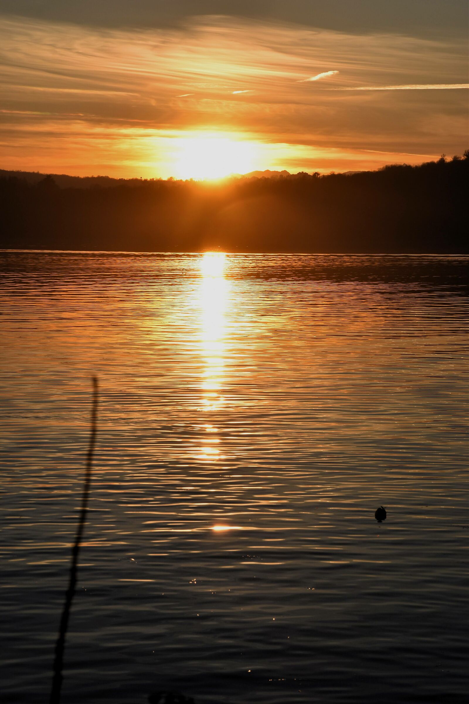 Sunset on Lake Viverone...