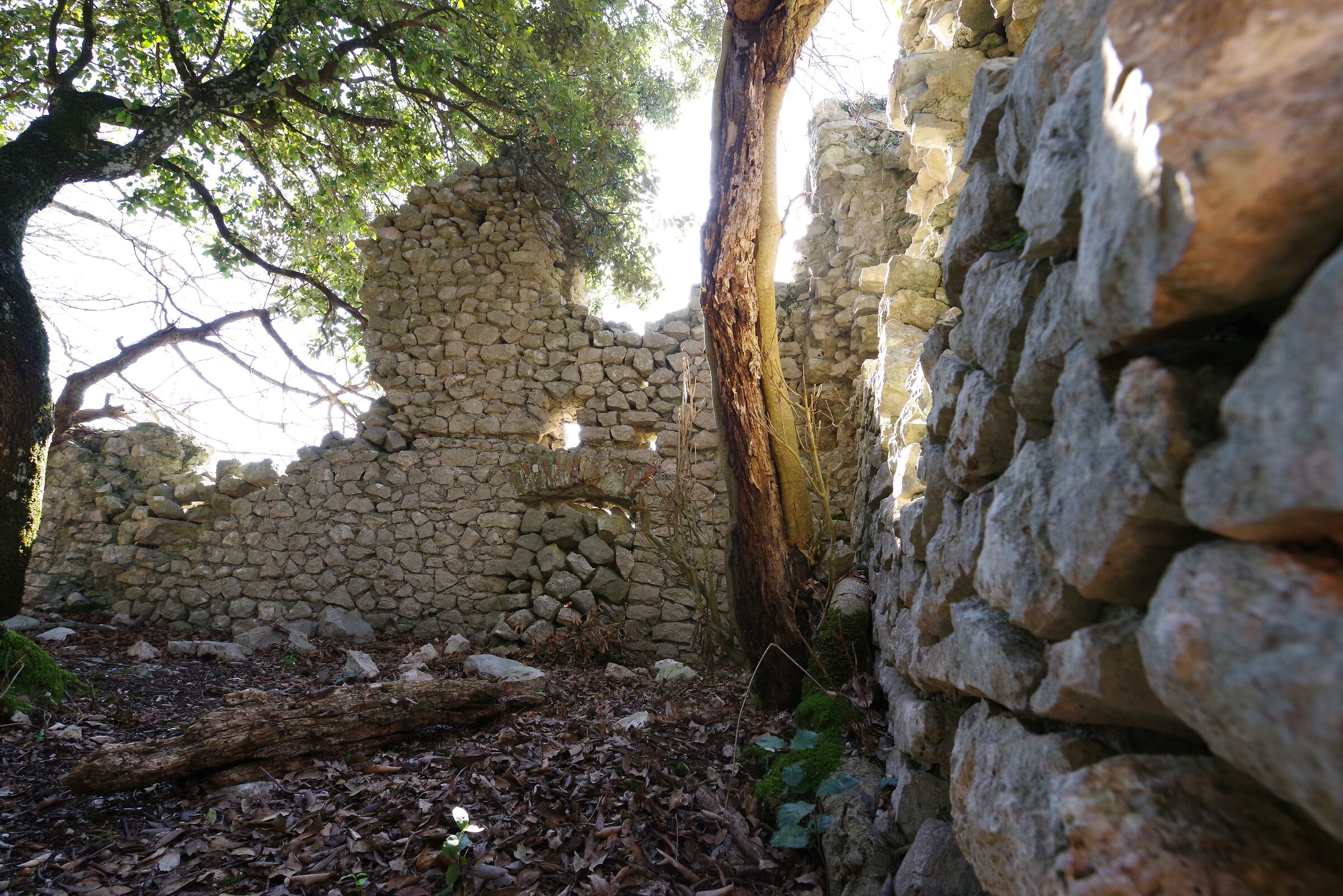 Ruins of the Abbey of Malvisciolo (Lepini Mountains)...