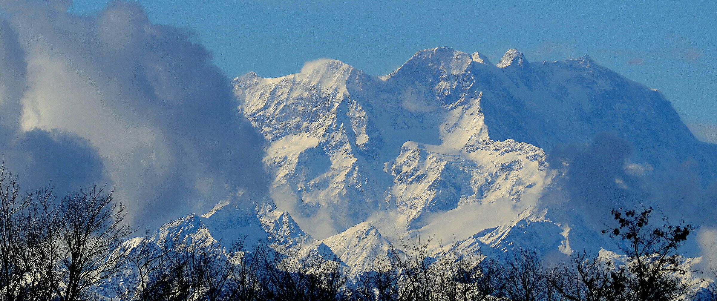 ''Monte Rosa'' seen from Nosate ...
