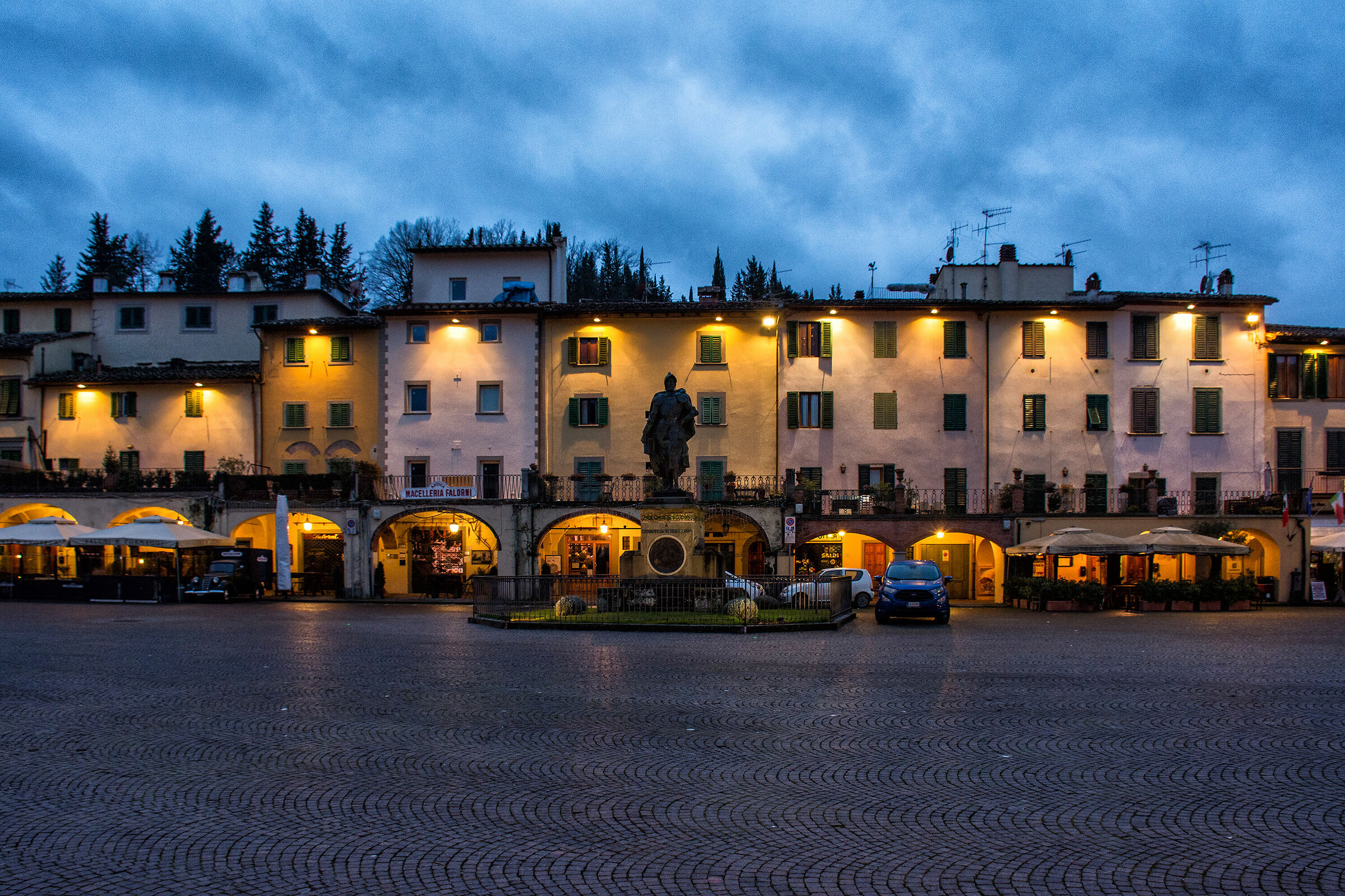 The square of Greve in Chianti...