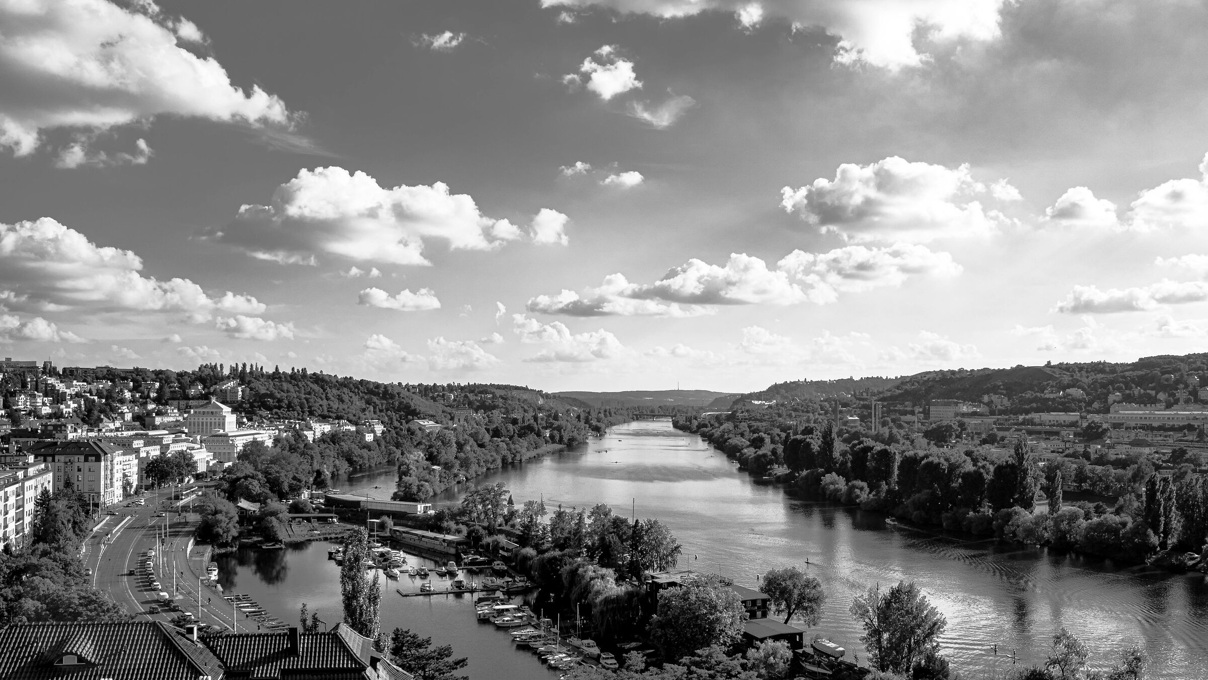 View from Vysehrad Fortress...