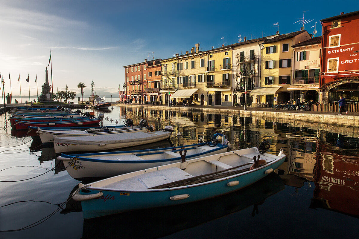 The small port of Lazise...